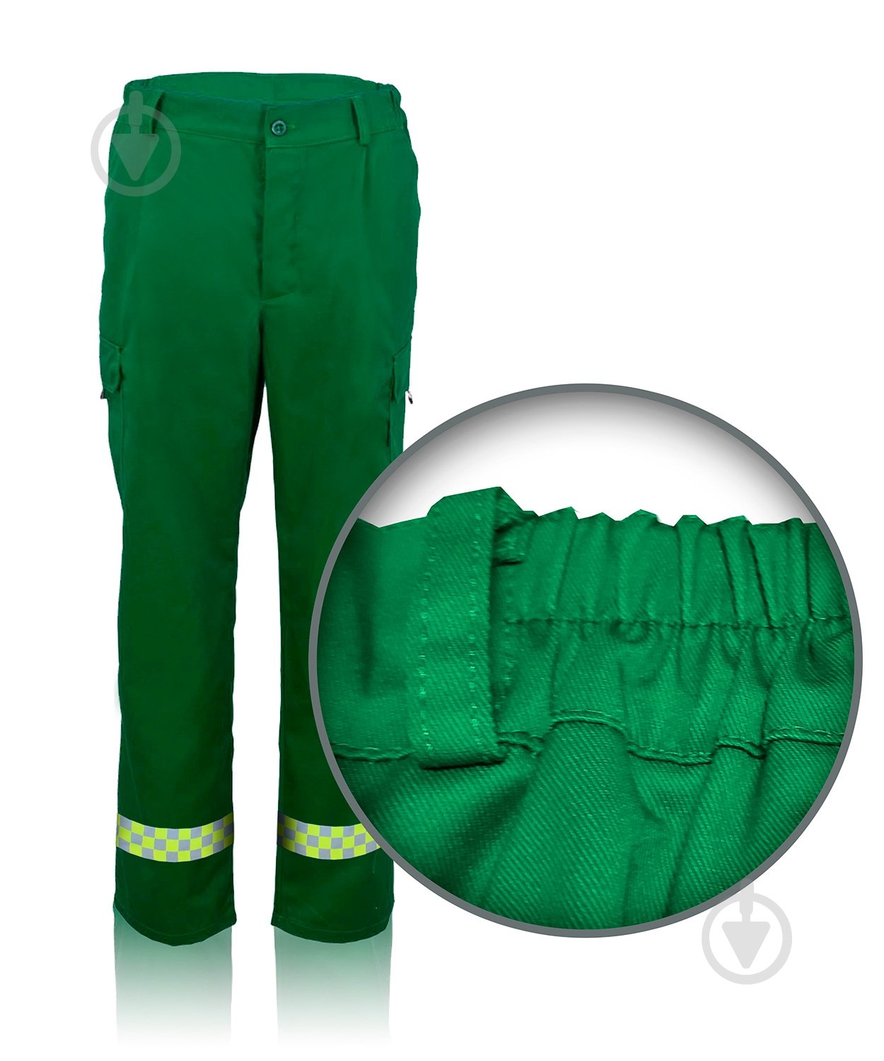 Брюки рабочие Торнадо Сервис 2 с/о. р. 60-62 рост 3-4 01051-01ш-60-3 зеленый - фото 3 Брюки рабочие Торнадо Сервис 2 с/о. р. 60-62 рост 3-4 01051-01ш-60-3 зеленый - фото 3