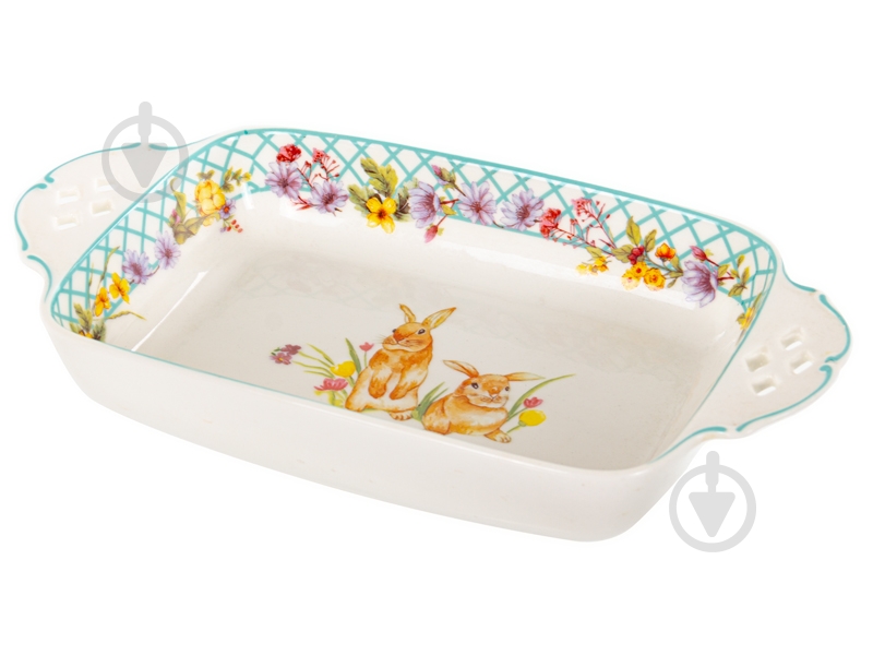 Блюдо прямоугольное Lefard Funny Bunny 30,5х15,5х5,5 см 985-182 - фото 1 Блюдо прямоугольное Lefard Funny Bunny 30,5х15,5х5,5 см 985-182 - фото 1