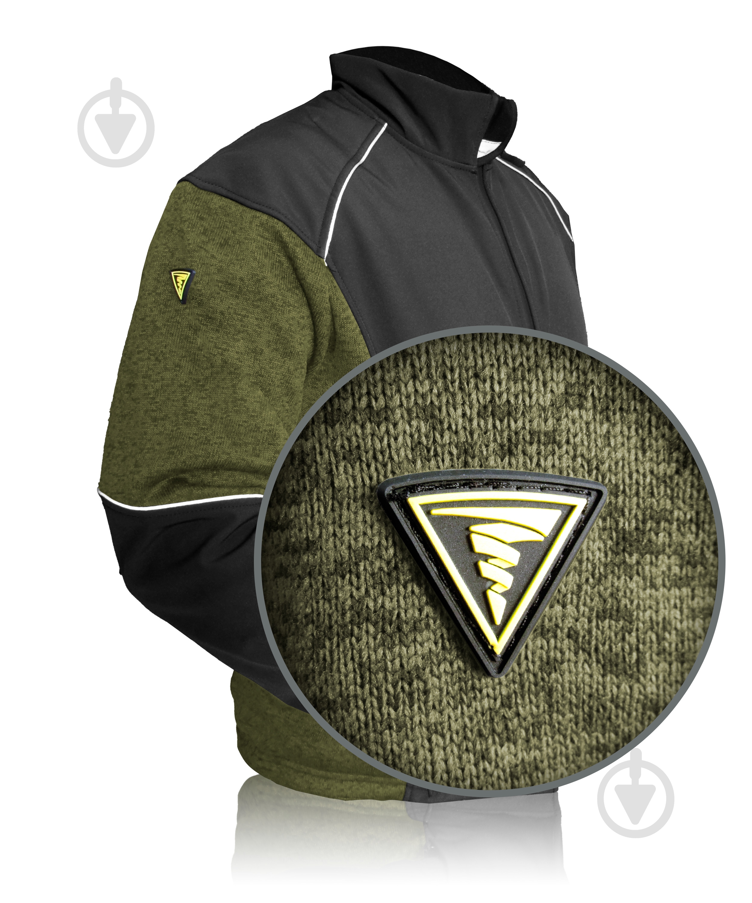 Куртка TORNADO Софтшелл р. XL рост 3-4 34123-10-9-52-3 оливковый/черный - фото 3