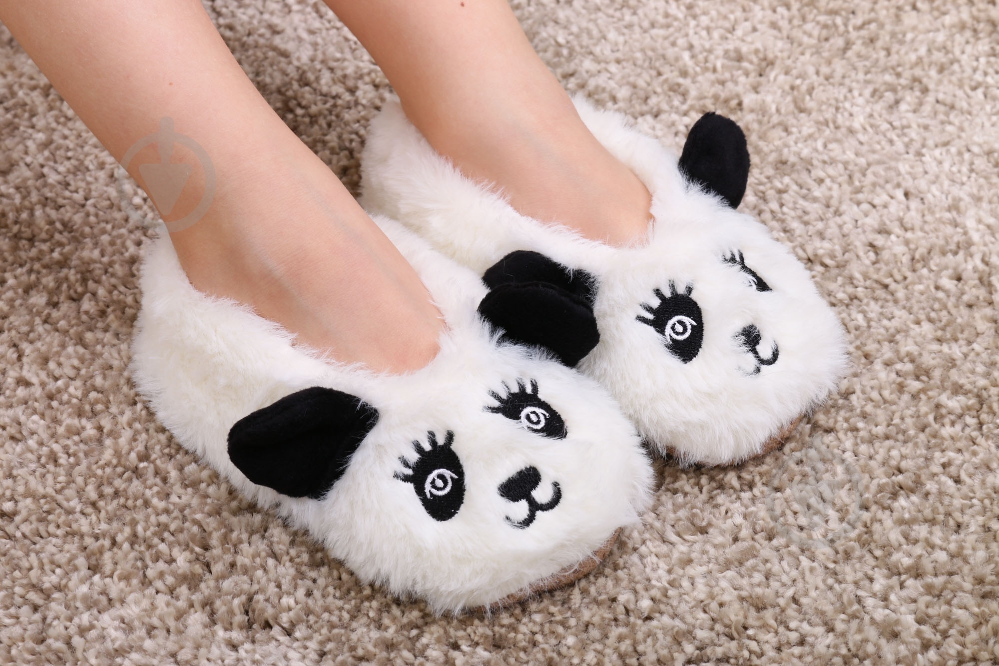 Капці дитячі унісекс Maxwin KIDS Звірята Панда р.26-28 білий - фото 1