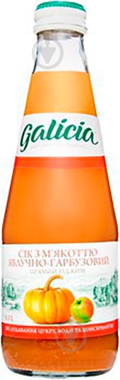 Сок Galicia с мякотью яблочно-тыквенный 0,3л - фото 1 Сок Galicia с мякотью яблочно-тыквенный 0,3л - фото 1