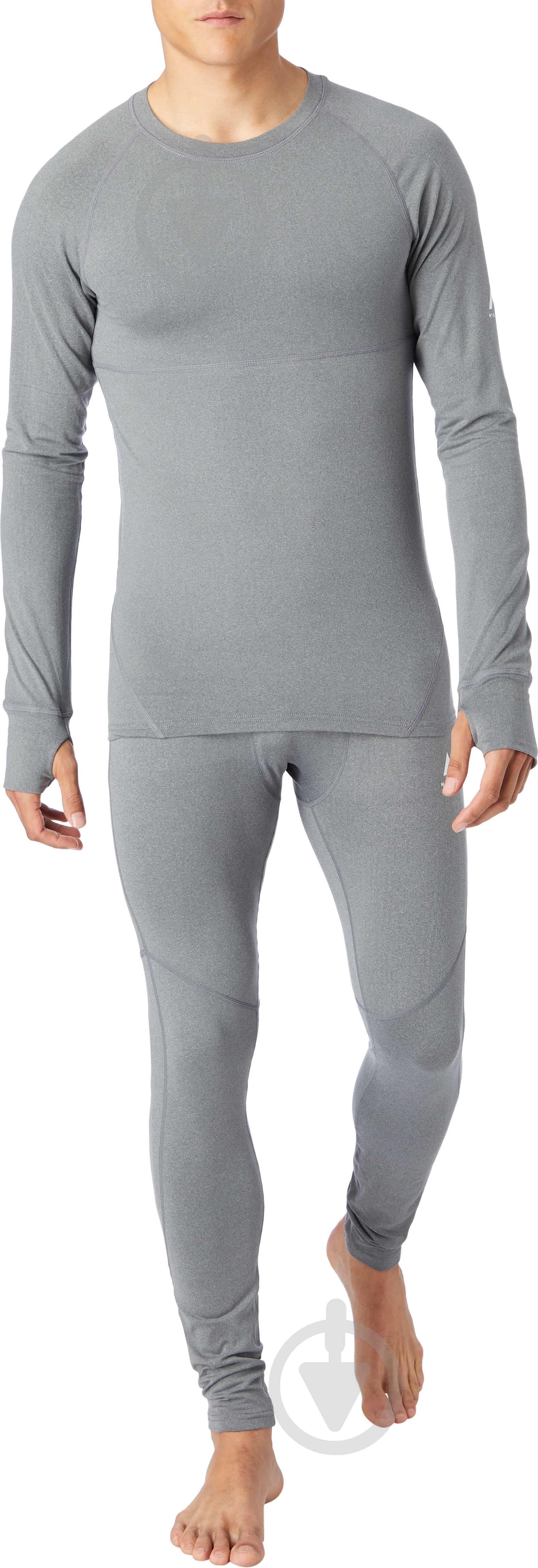 Термофутболка McKinley Dustin ux 294533-906911 р.S світло-сірий меланж - фото 2