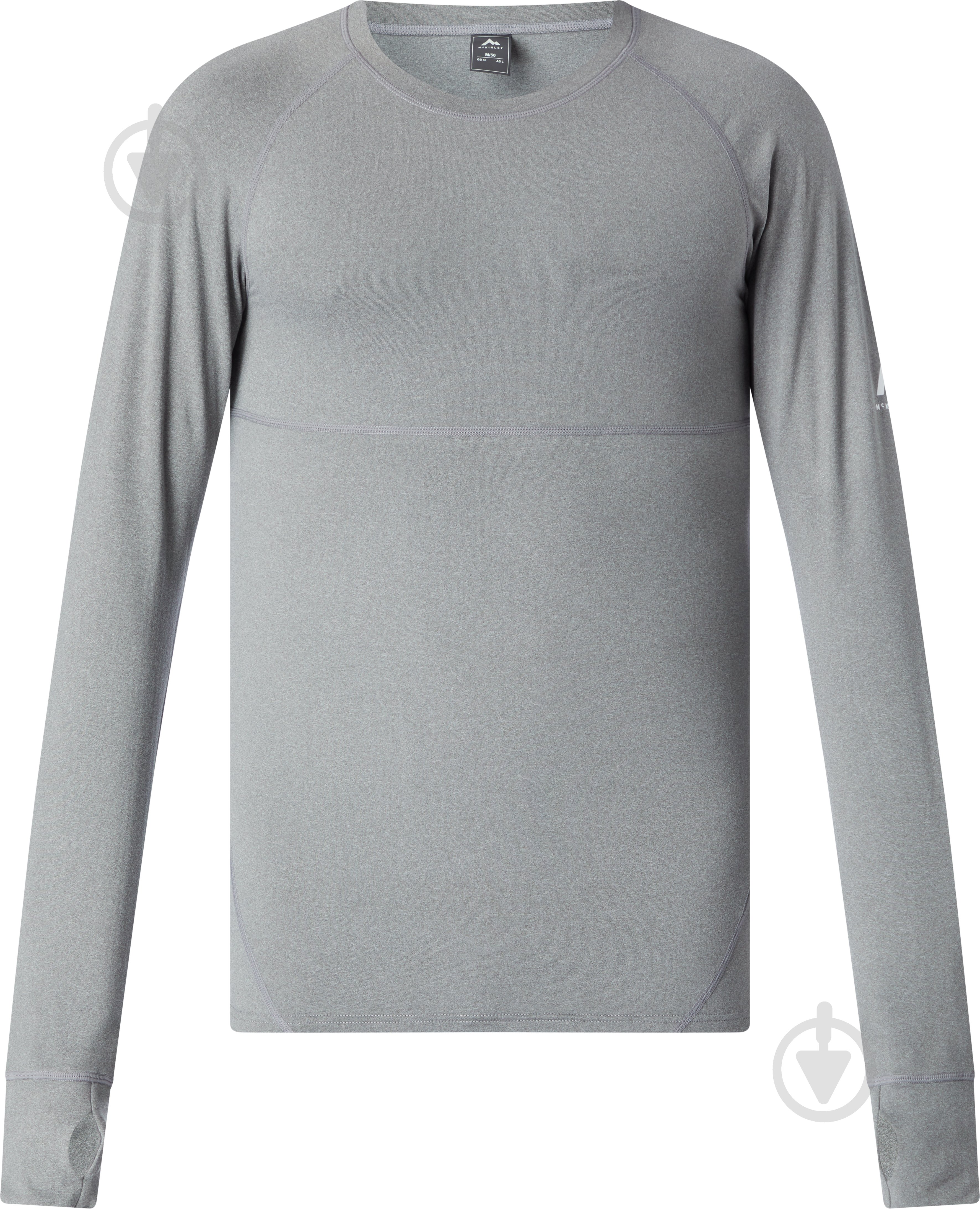 Термофутболка McKinley Dustin ux 294533-906911 р.S світло-сірий меланж - фото 3