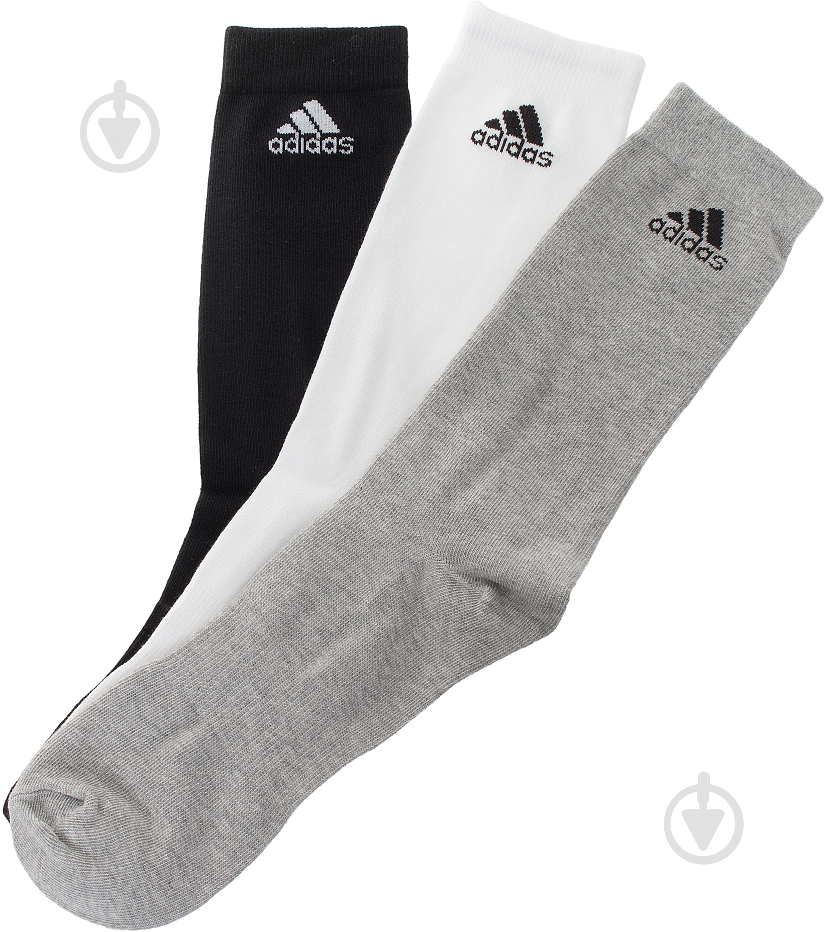 Шкарпетки Adidas AA2331 р.35-38 чорний/білий/сірий 3 шт. - фото 2