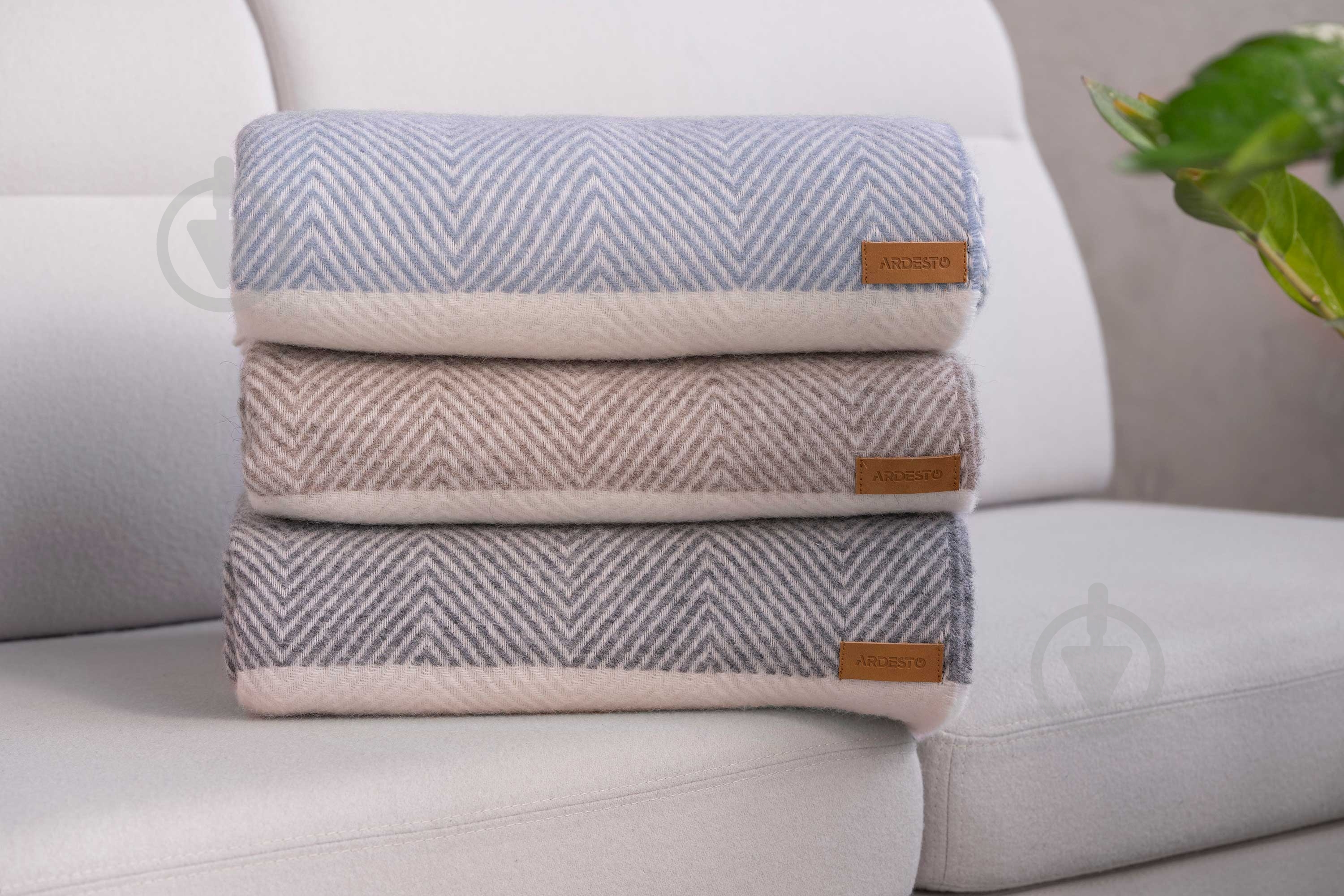 Плед Leonardo Bianco ART0503LB 140x200 см голубой Ardesto - фото 4