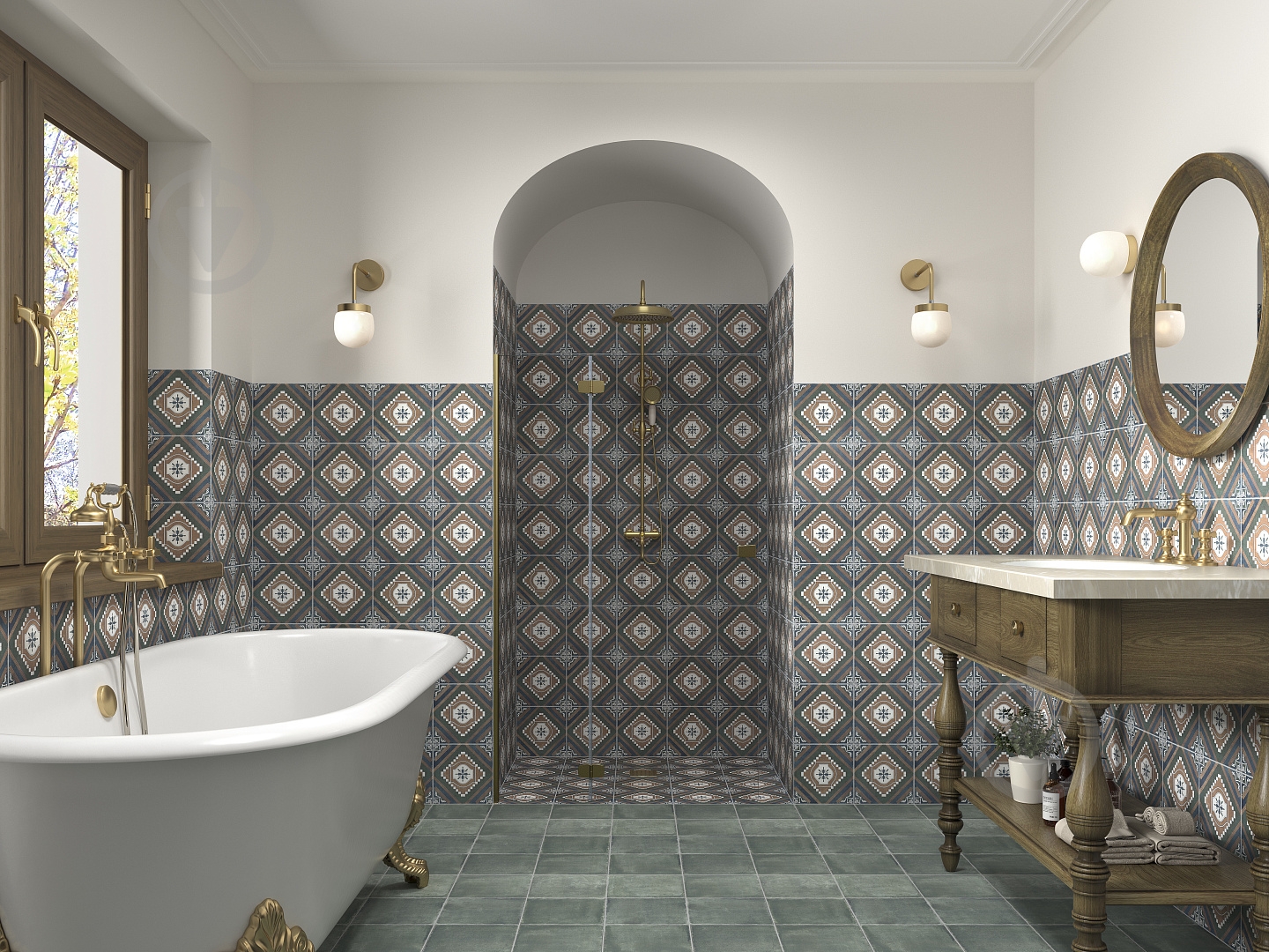 Плитка Mainzu Elegance Blu Green 20х20 см - фото 4