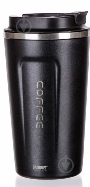 Термочашка Banquet 450 мл черная Arty - фото 1 Термочашка Banquet 450 мл черная Arty - фото 1