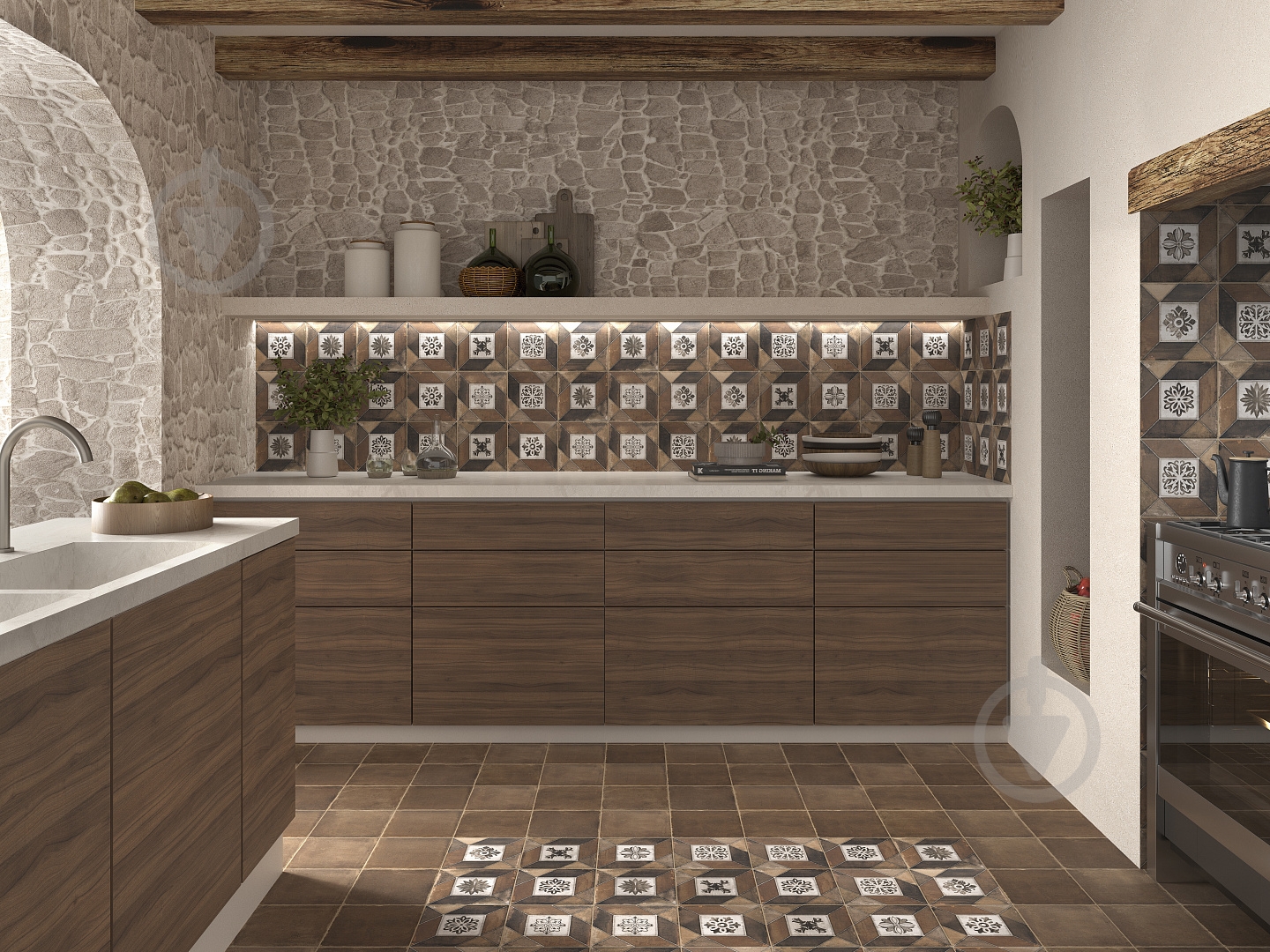 Плитка Mainzu Elegance Deco Brown 20х20 см - фото 3 Плитка Mainzu Elegance Deco Brown 20х20 см - фото 3