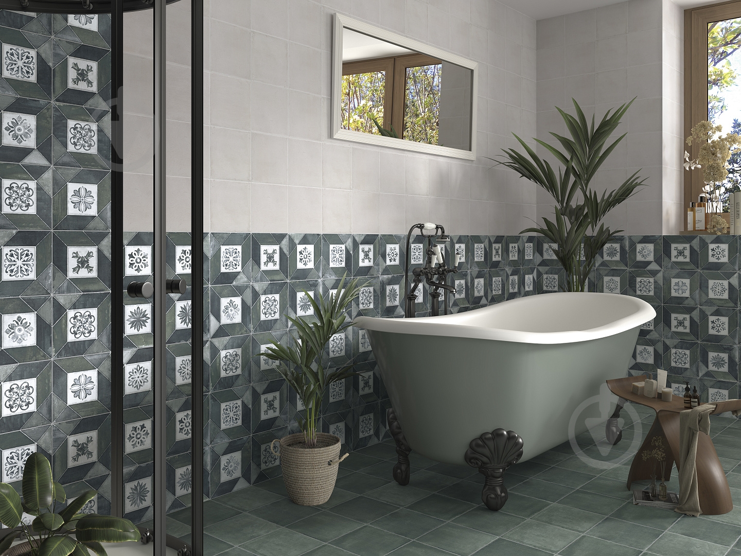Плитка Mainzu Elegance Deco Blu Green 20х20 см - фото 3