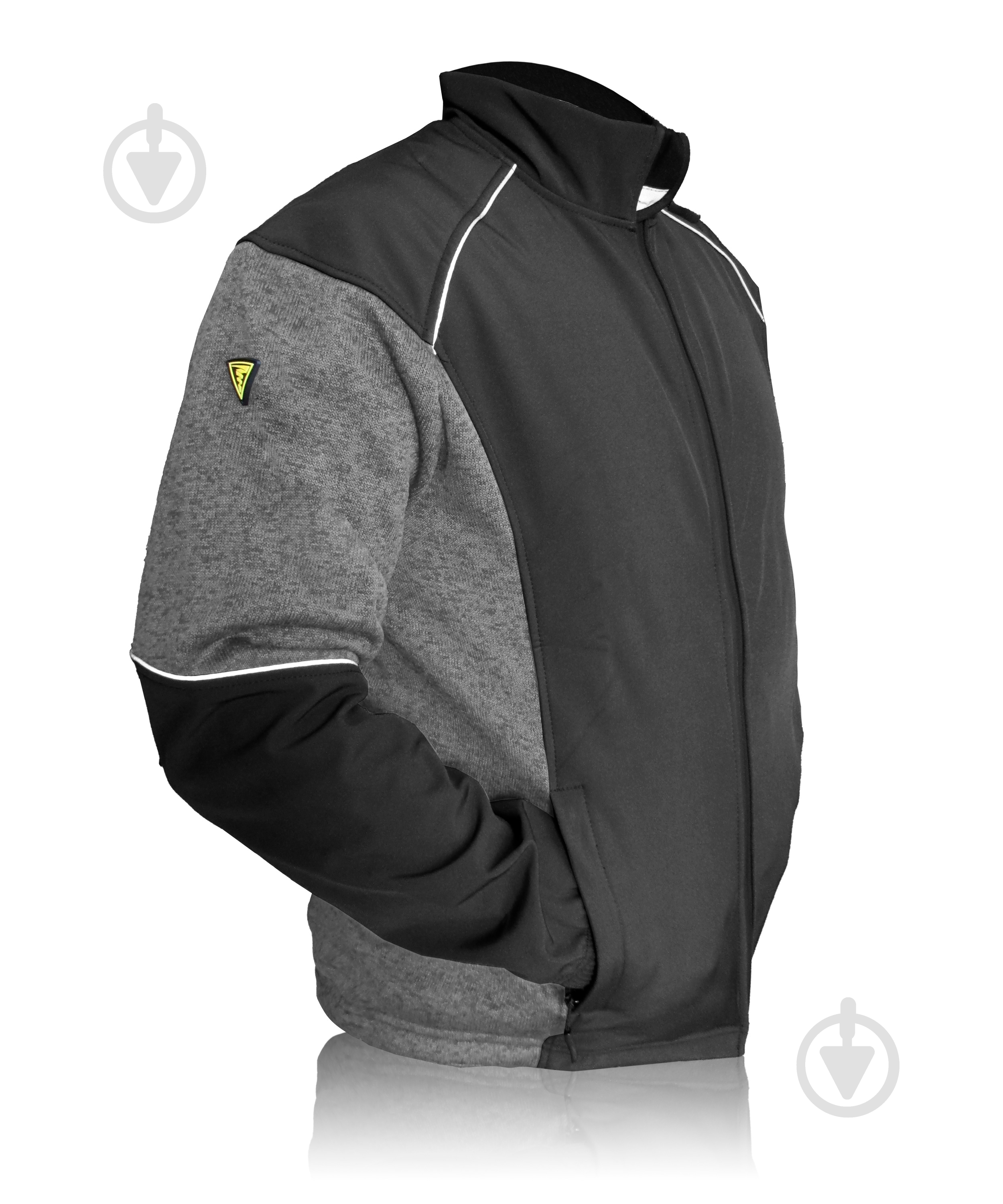 Куртка TORNADO Софтшелл р. L рост 5-6 34123-11-1-50-5 черный с серым - фото 2 Куртка TORNADO Софтшелл р. L рост 5-6 34123-11-1-50-5 черный с серым - фото 2