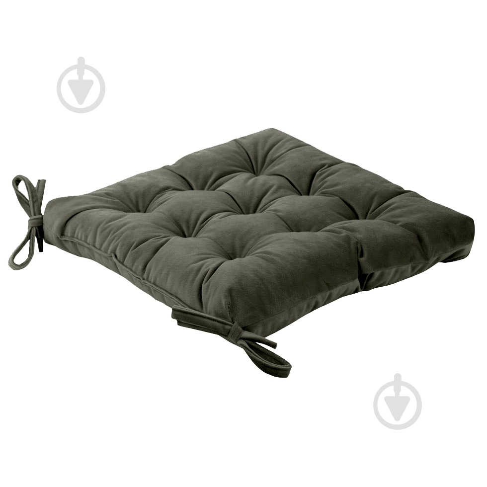 Подушка на стул VELOUR оливковая DECORA - фото 2