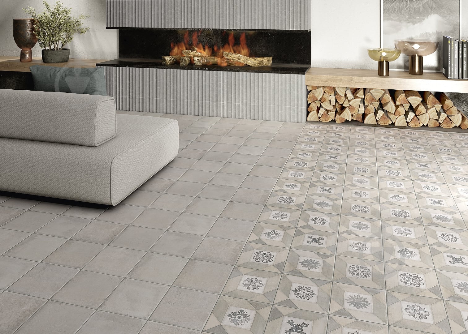 Плитка Mainzu Elegance Deco Grey 20х20 см - фото 3