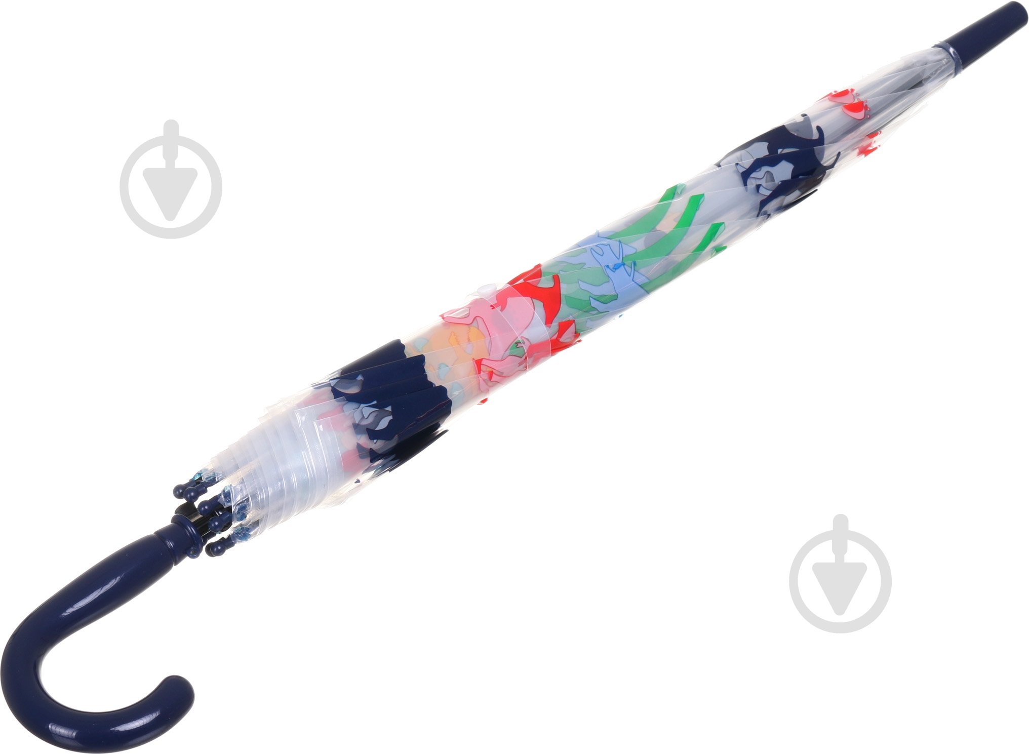 Зонт Susino Динозавры полуавтомат прозрачный с рисунком UP2130 - фото 3