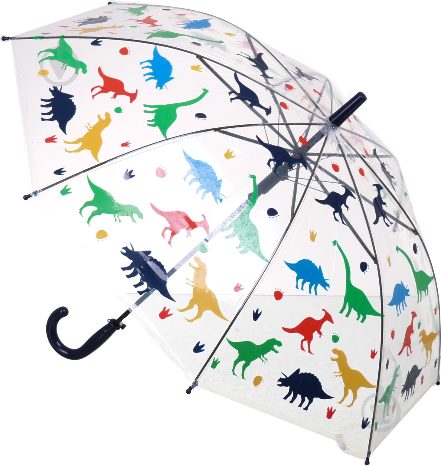 Зонт Susino Динозавры полуавтомат прозрачный с рисунком UP2130 - фото 2