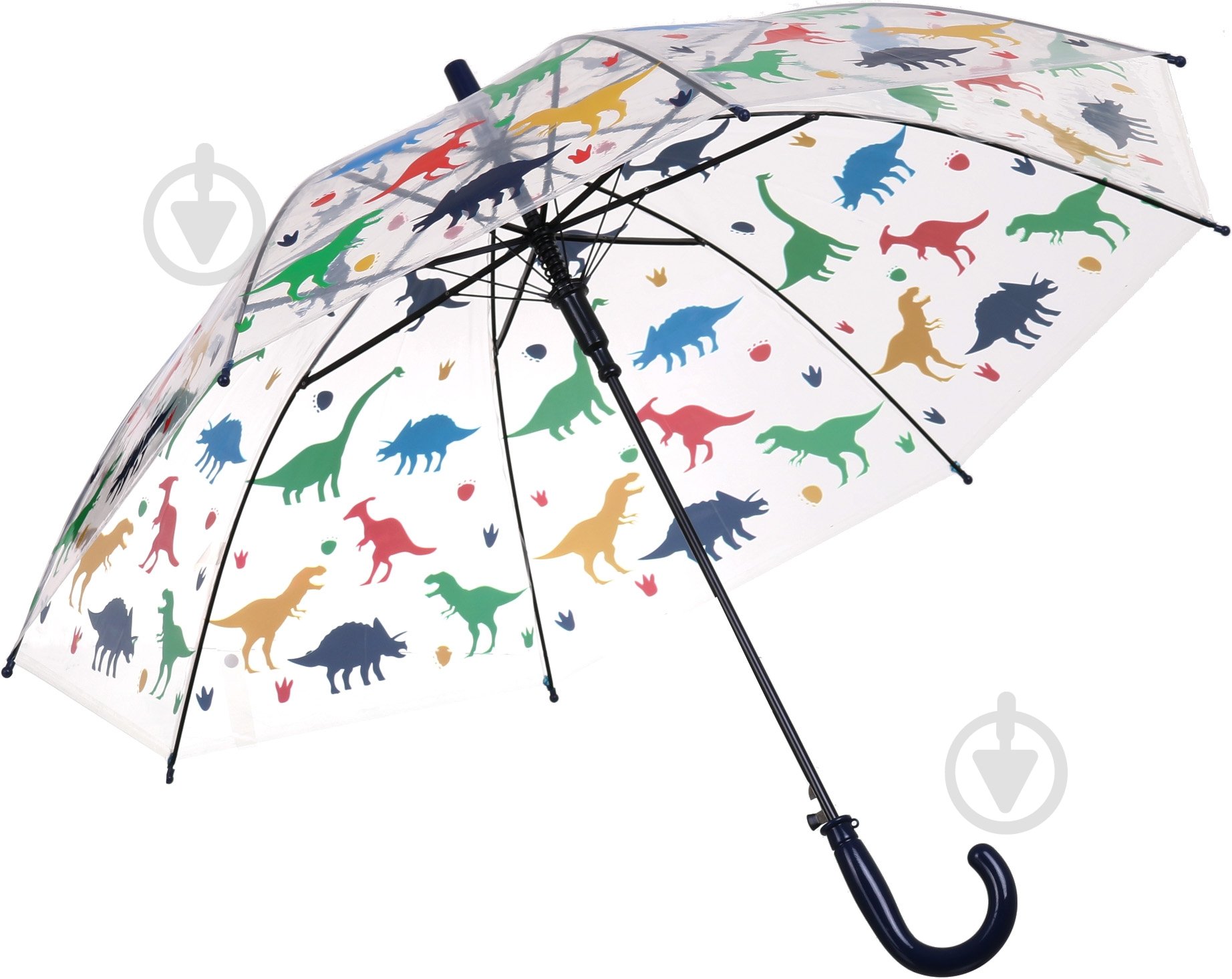 Зонт Susino Динозавры полуавтомат прозрачный с рисунком UP2130 - фото 1