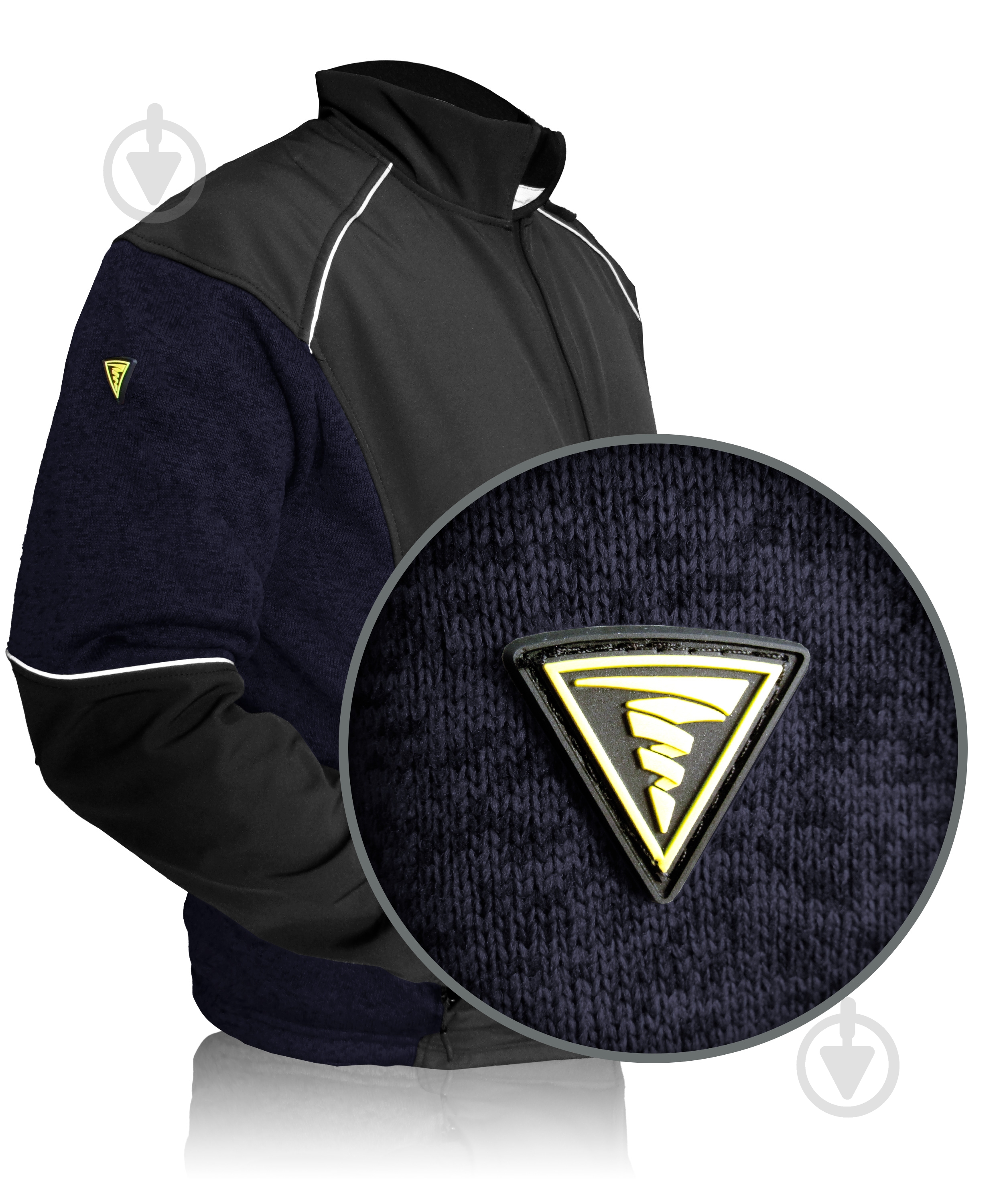 Куртка TORNADO Софтшелл р. L 52 рост 5-6 34123-11-2-52-5 черный с синим - фото 3 Куртка TORNADO Софтшелл р. L 52 рост 5-6 34123-11-2-52-5 черный с синим - фото 3