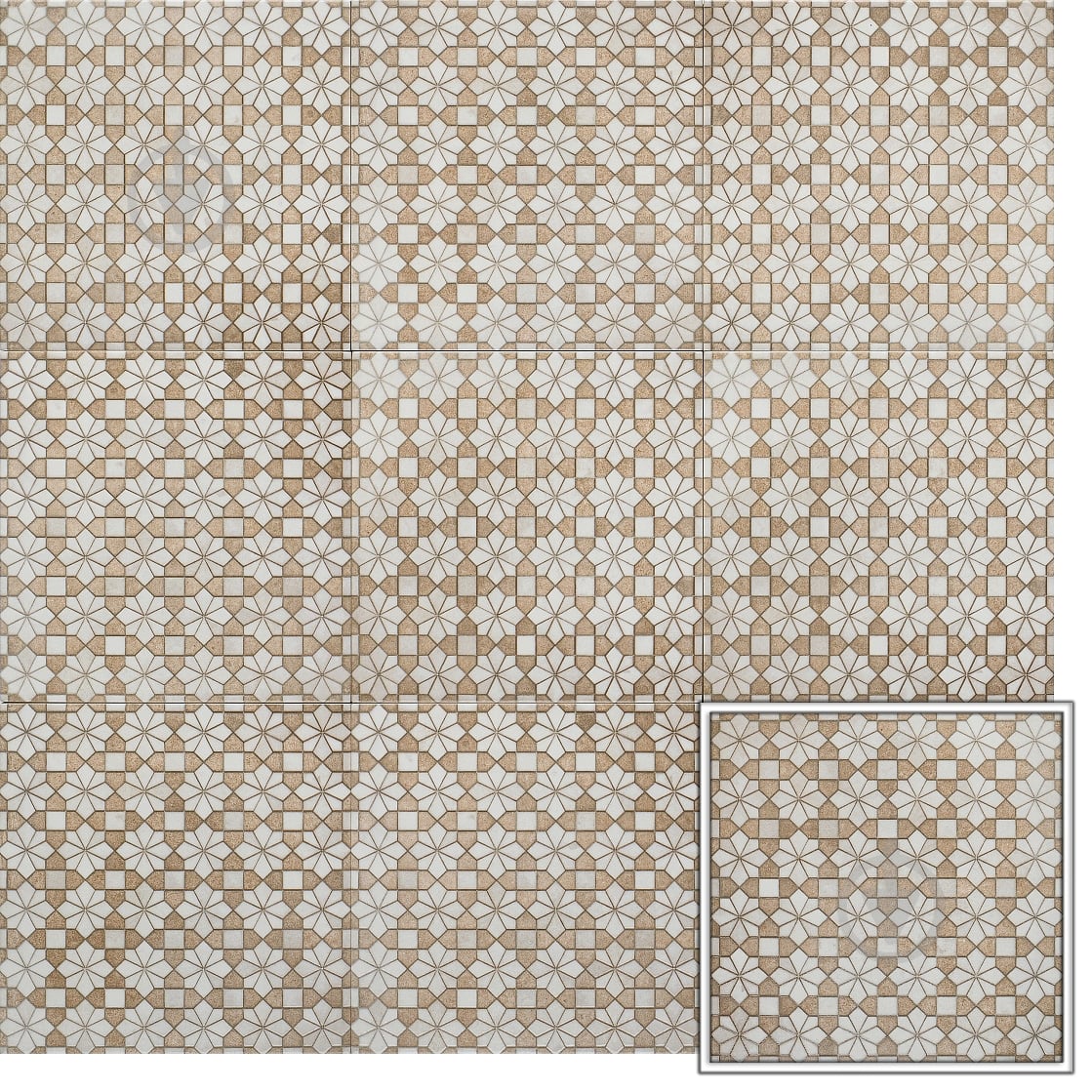 Плитка Mainzu Mosaic Arabian Bejmat 20х20 см - фото 1