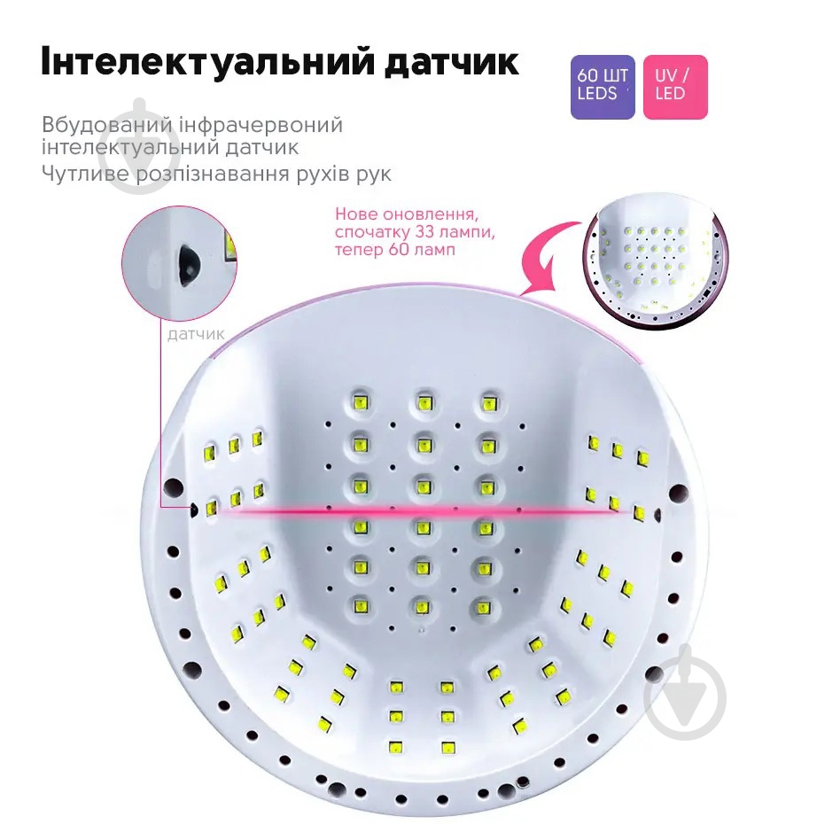 Лампа SML S1 180Вт 60led White - фото 7 Лампа SML S1 180Вт 60led White - фото 7