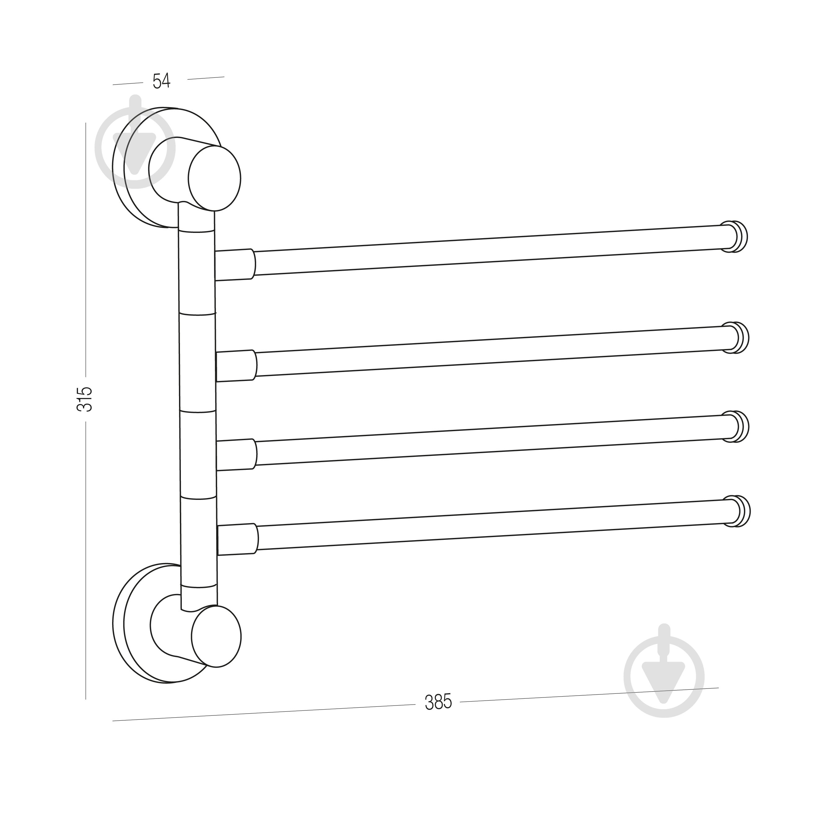 Держатель для полотенец MVM BP-28 WHITE - фото 4 Держатель для полотенец MVM BP-28 WHITE - фото 4