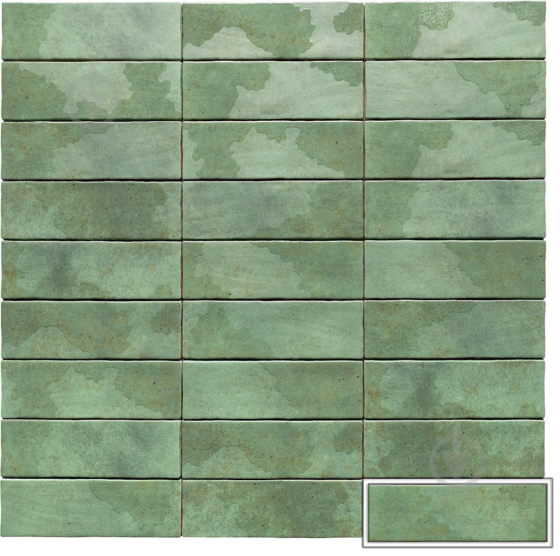 Плитка Mainzu Korfu Green 6,5х20 см - фото 1