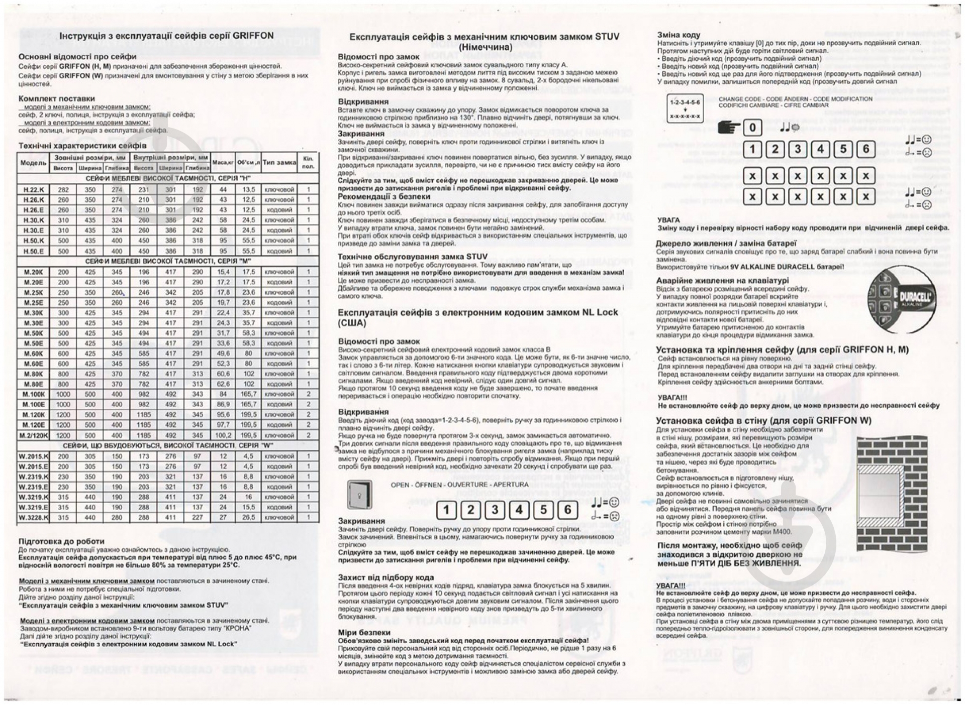 Сейф стенной  GRIFFON W.2015.Е - фото 7