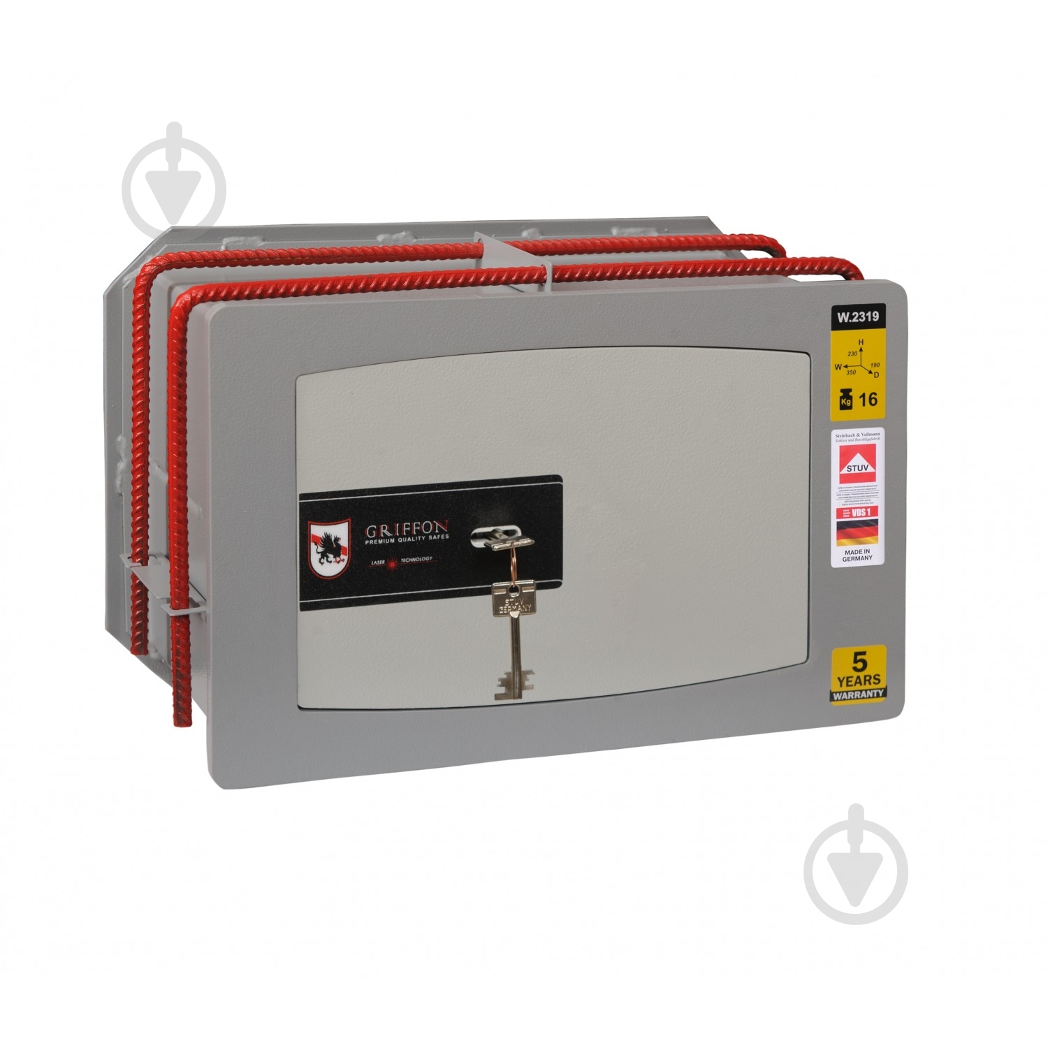 Сейф стенной Griffon W.2319.К - фото 1