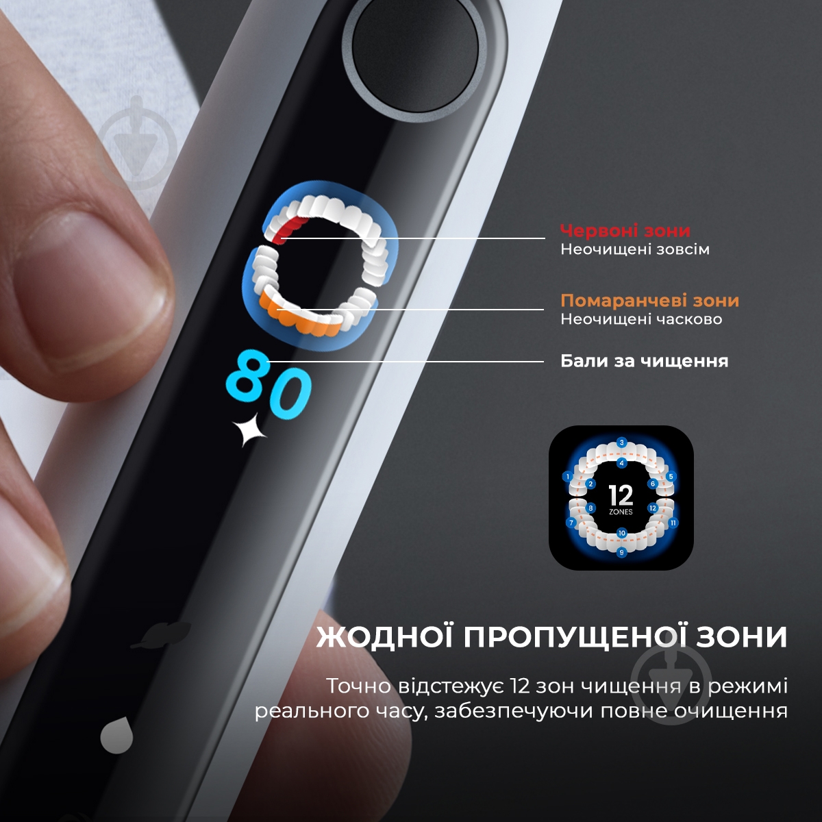 Электрическая зубная щетка Oclean X Pro 20 Set Electric Toothbrush Black - фото 5 Электрическая зубная щетка Oclean X Pro 20 Set Electric Toothbrush Black - фото 5