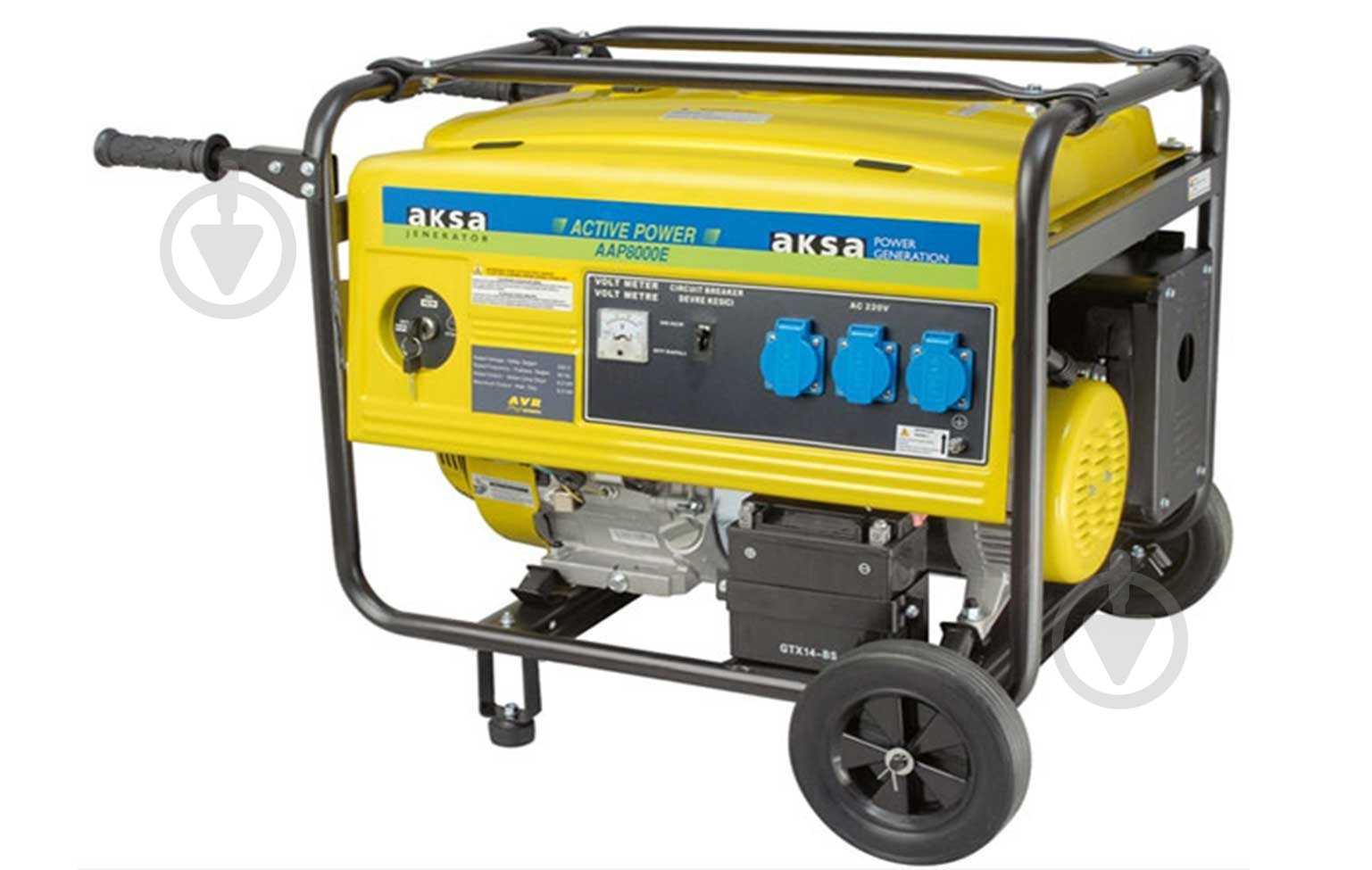 Генератор бензиновый AKSA AKSA 6 кВт / 6,5 кВт 230 В AAP8000E - фото 1
