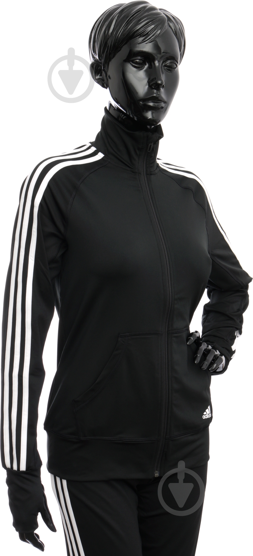 Кофта Adidas Basic 3-Stripes AJ4865 р. L черный - фото 2 Кофта Adidas Basic 3-Stripes AJ4865 р. L черный - фото 2