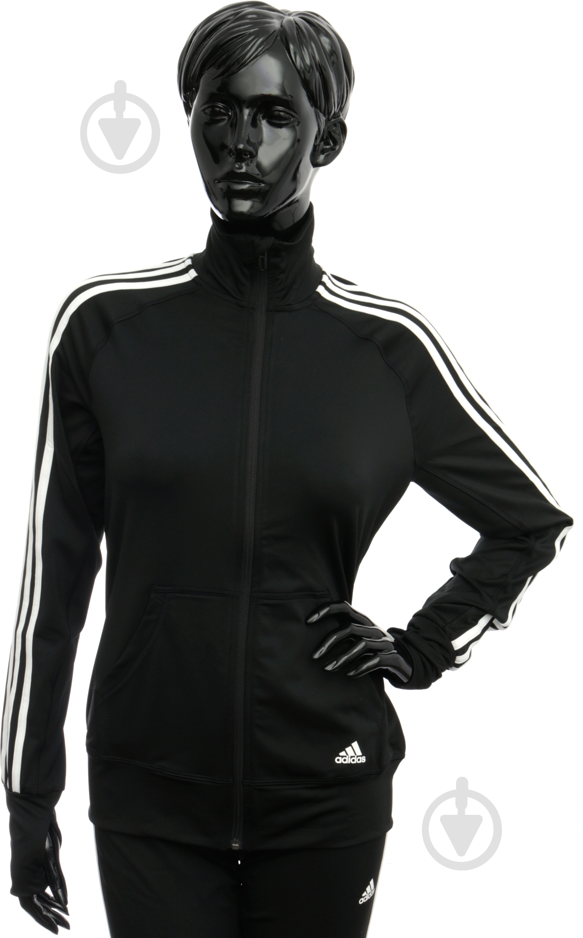 Кофта Adidas Basic 3-Stripes AJ4865 р. L черный - фото 1 Кофта Adidas Basic 3-Stripes AJ4865 р. L черный - фото 1