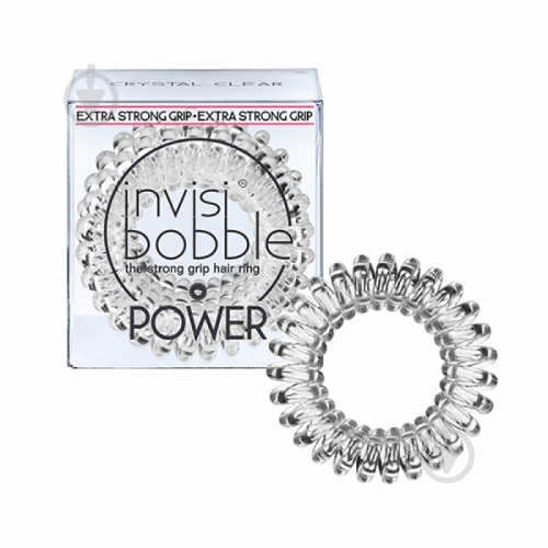 Резинка для волос Invisibobble Power Crystal Clear 3 шт. - фото 1