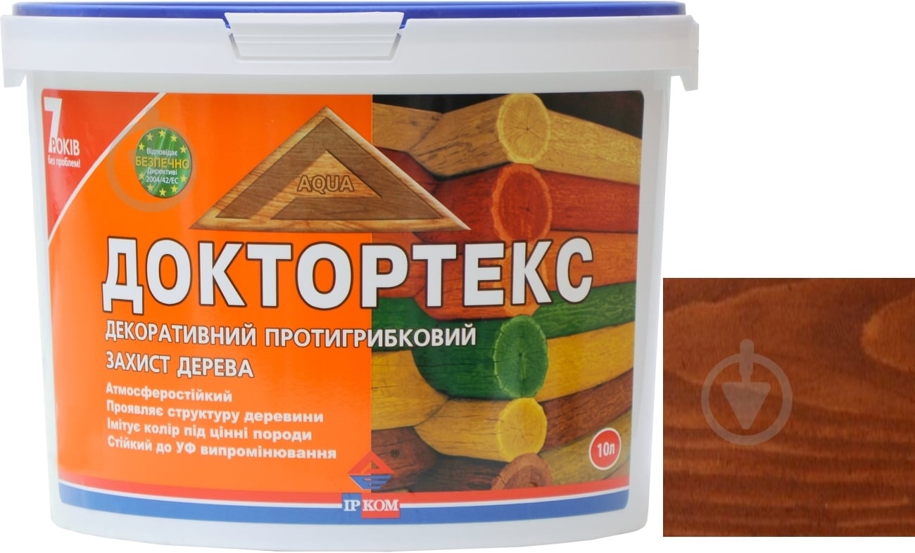 Лазурь ІРКОМ Доктортекс ИР-013 дуб шелковистый мат 10 л - фото 5