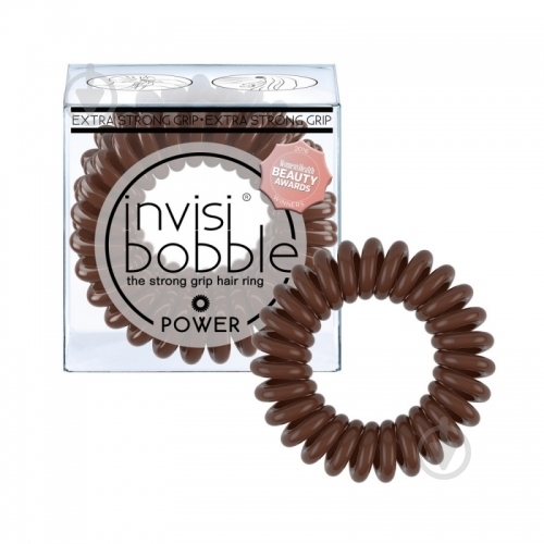 Резинка для волос Invisibobble Power Pretzel Brown 3 шт. - фото 1