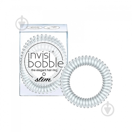 Резинка для волос Invisibobble Slim Crystal Clear 3 шт. - фото 1
