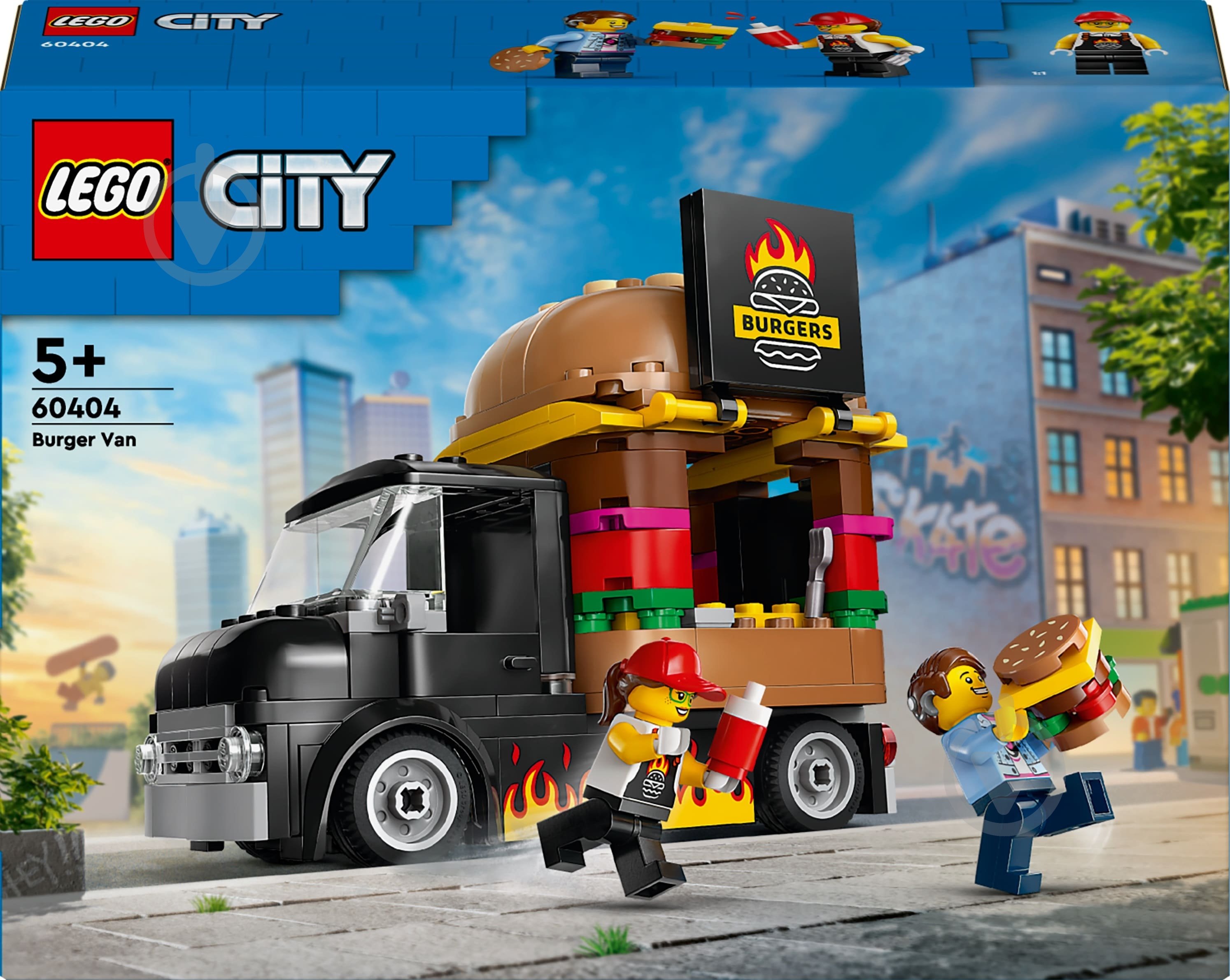 Конструктор LEGO City Вантажівка з гамбургерами 60404 - фото 1