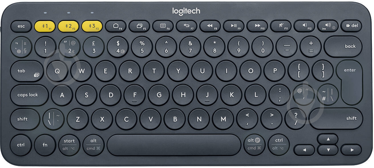 Клавиатура Logitech K380 Multi-Device Bluetooth UA (L920-007582) dark grey - фото 1 Клавиатура Logitech K380 Multi-Device Bluetooth UA (L920-007582) dark grey - фото 1