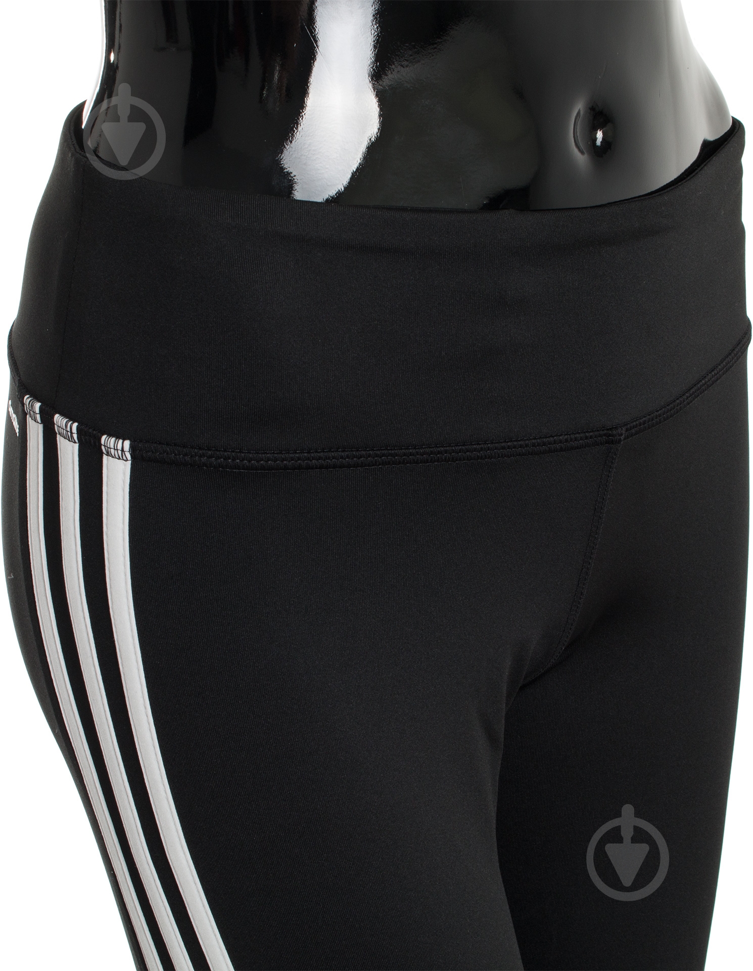 Лосины Adidas black 3 Stripe 3/4 Legging AJ9370 р.2XS черный - фото 5