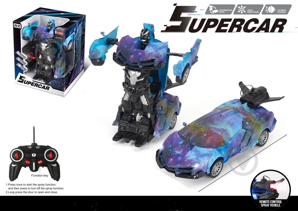 Машинка-трансформер на радиоуправлении Zhorya космический 1:20 33968 - фото 1