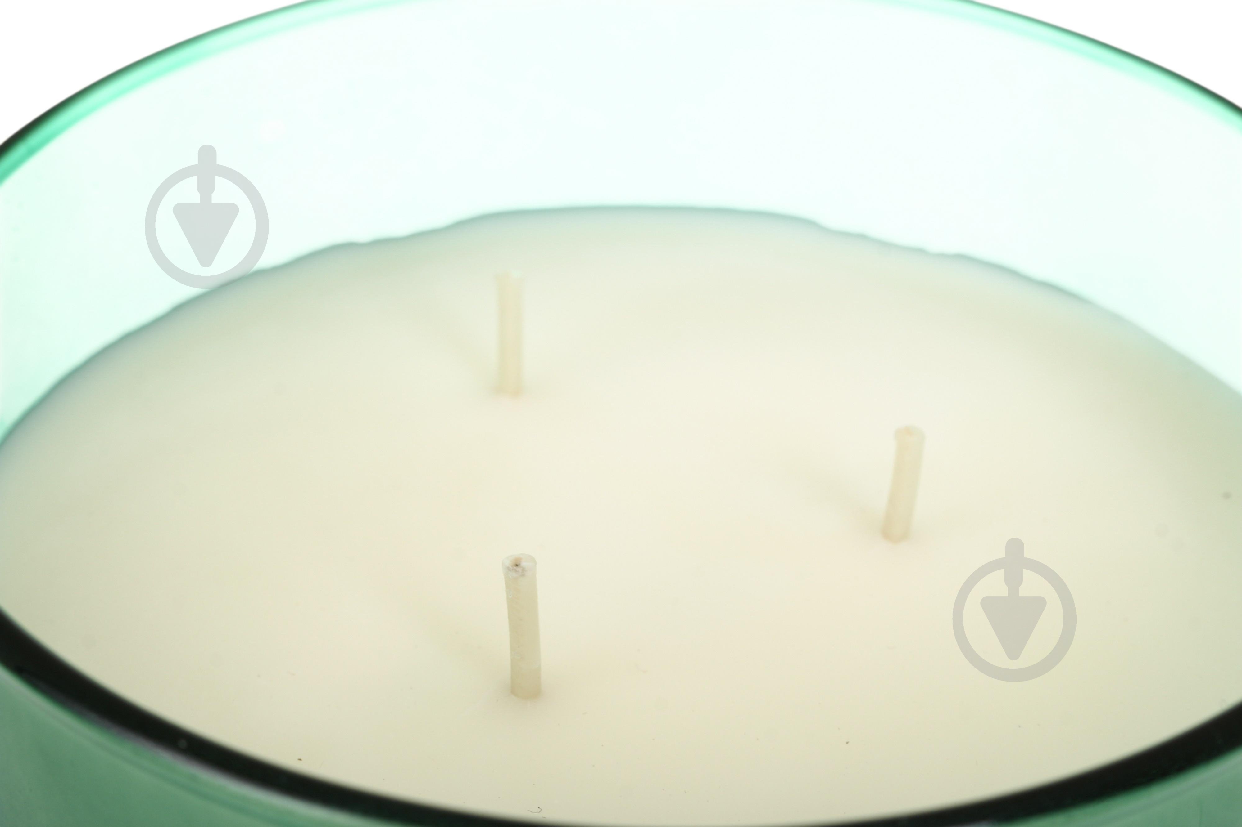 Свеча ароматическая Sensio Merry Glow зеленая - фото 4