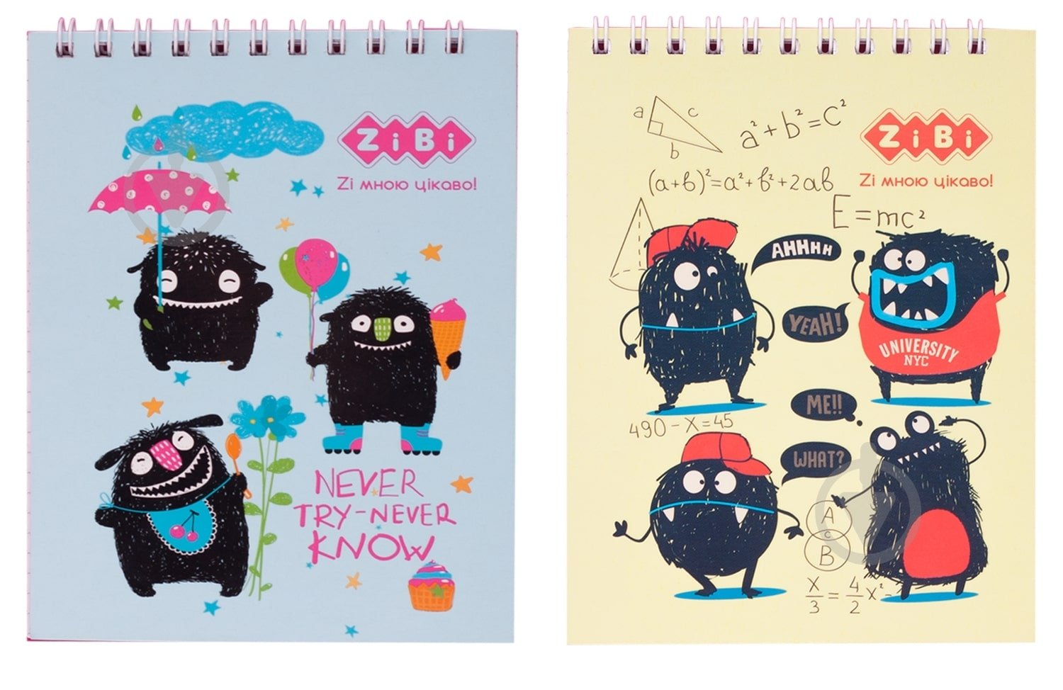 Блокнот на пружині зверху MONSTERS, А6 40 аркушів картонна обкладинка, Kids Line, асорті ZB.12151 ZiBi - фото 1 Блокнот на пружині зверху MONSTERS, А6 40 аркушів картонна обкладинка, Kids Line, асорті ZB.12151 ZiBi - фото 1