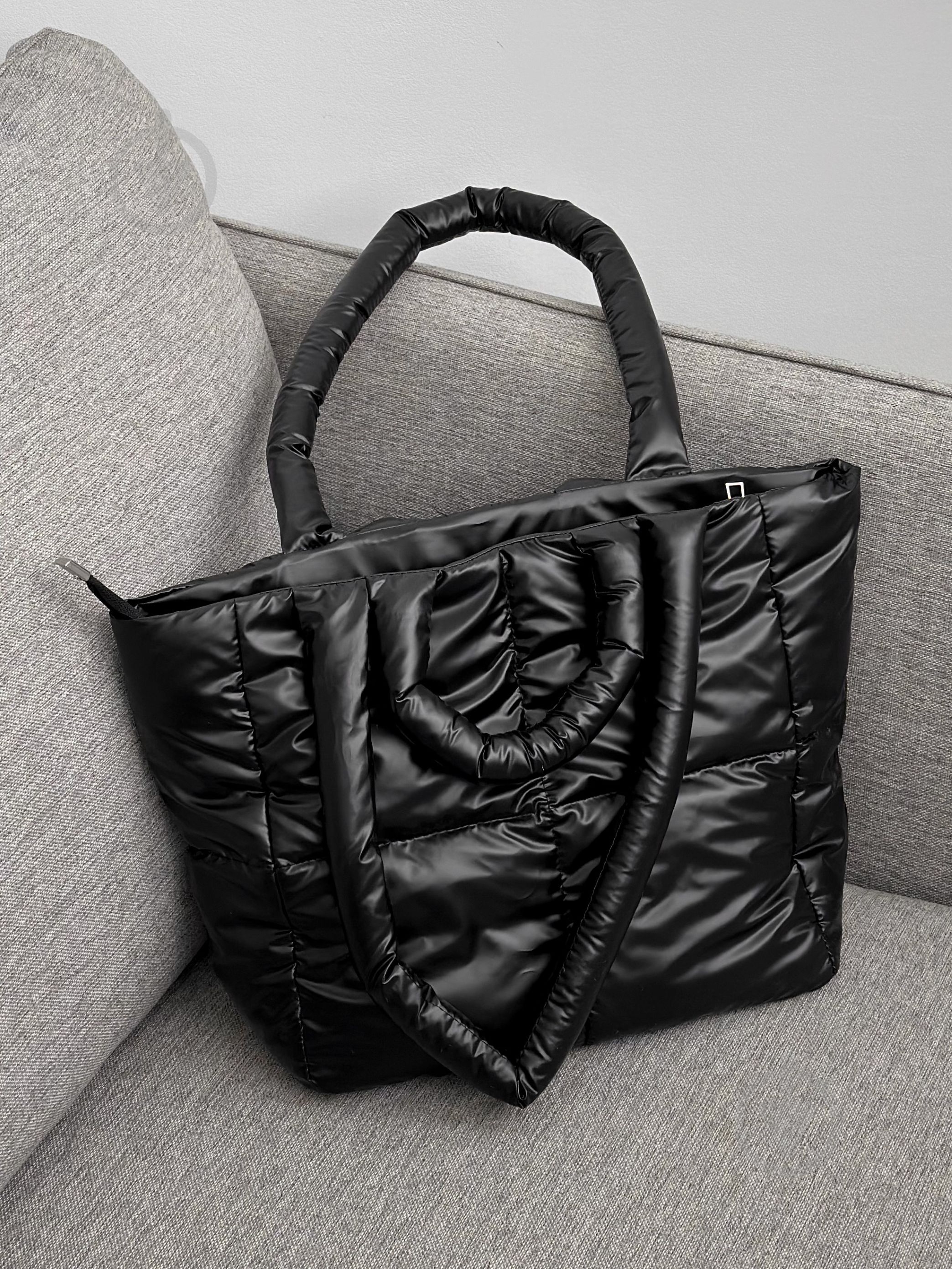 Сумка женская MISO accessory дутая маленькая черный - фото 3