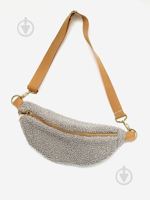 Сумка-бананка MISO accessory Teddy маленькая серый - фото 6 Сумка-бананка MISO accessory Teddy маленькая серый - фото 6