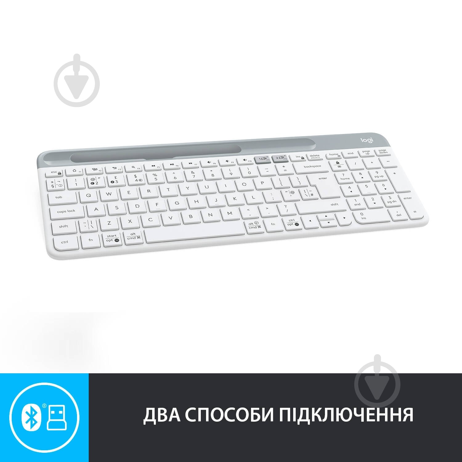 Клавиатура Logitech K580 Slim Multi-Device Bluetooth Keyboard (L920-010623) off-white - фото 5 Клавиатура Logitech K580 Slim Multi-Device Bluetooth Keyboard (L920-010623) off-white - фото 5