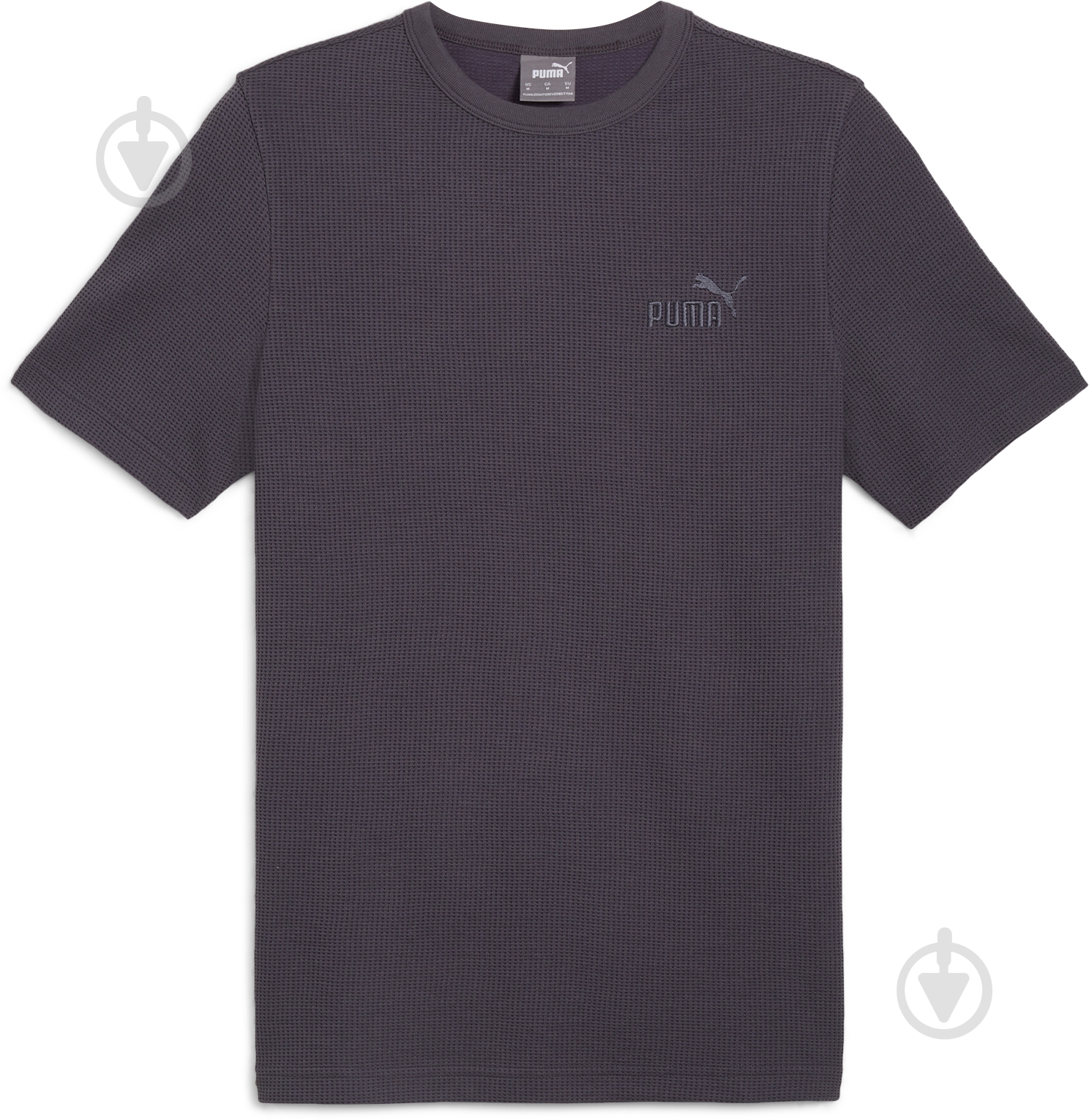 Футболка Puma ESS ELEVATED WAFFLE TEE 68188769 р.L сірий - фото 1