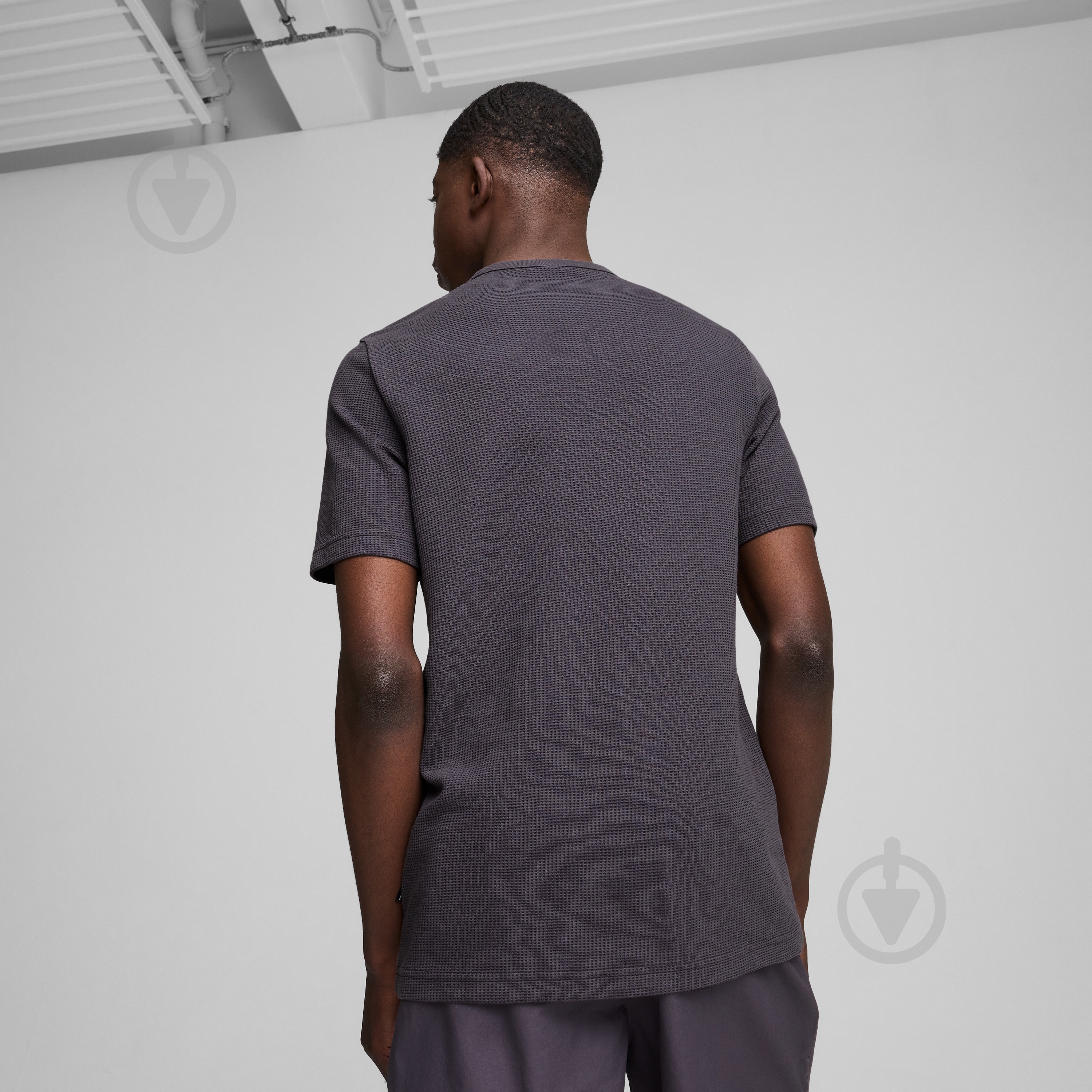 Футболка Puma ESS ELEVATED WAFFLE TEE 68188769 р.L сірий - фото 4