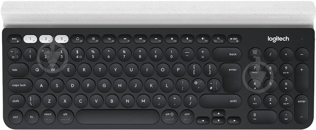 Клавиатура Logitech K780 Multi-Device Wireless Keyboard (L920-008042) dark grey - фото 1