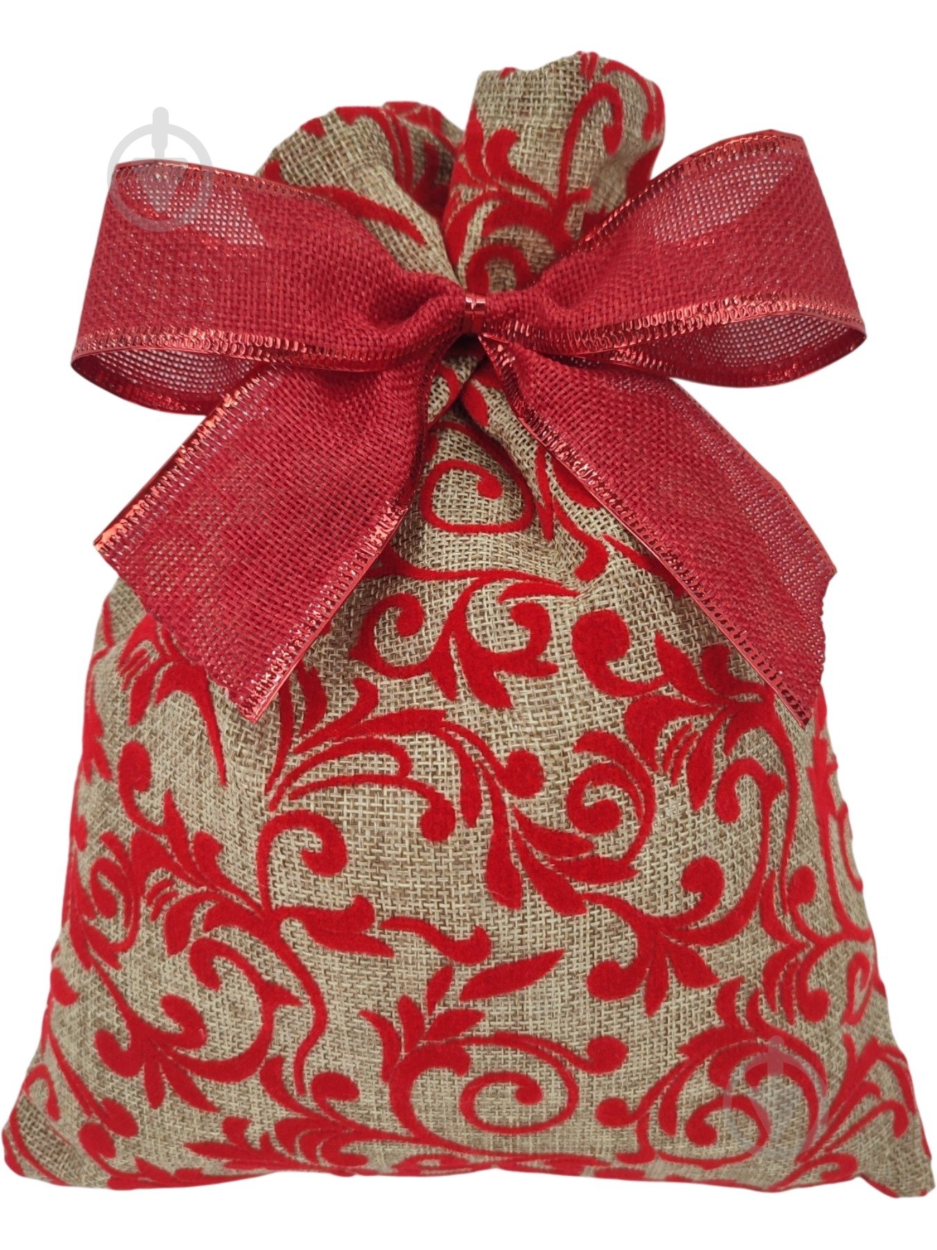 Мешок для подарков 21x28 см с бархатом и бантом Гулівер Країна - фото 1 Мешок для подарков 21x28 см с бархатом и бантом Гулівер Країна - фото 1