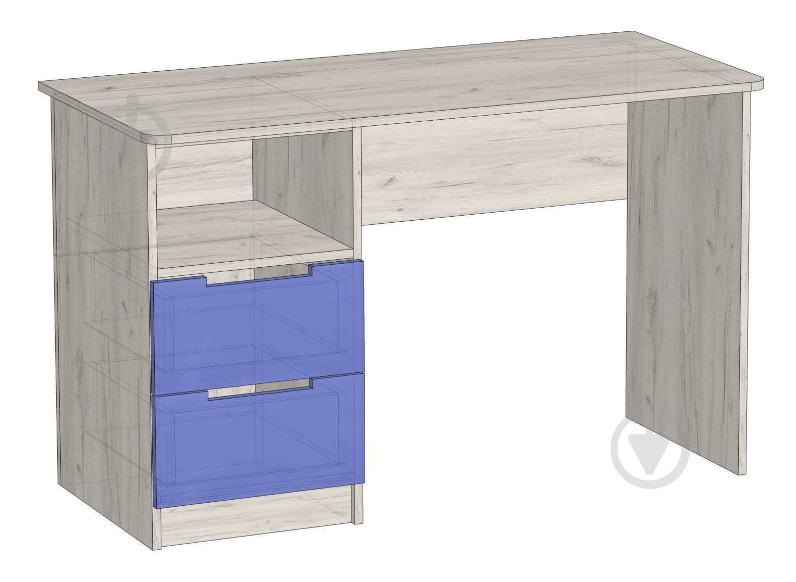 Стол письменный Тетрис 1200х550х750 мм - фото 2