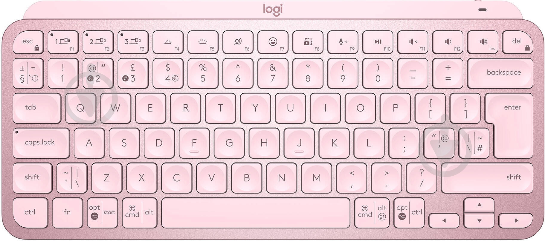 Клавиатура Logitech MX Keys Mini Minimalist Wireless Illuminated (920-010500) rose - фото 1 Клавиатура Logitech MX Keys Mini Minimalist Wireless Illuminated (920-010500) rose - фото 1