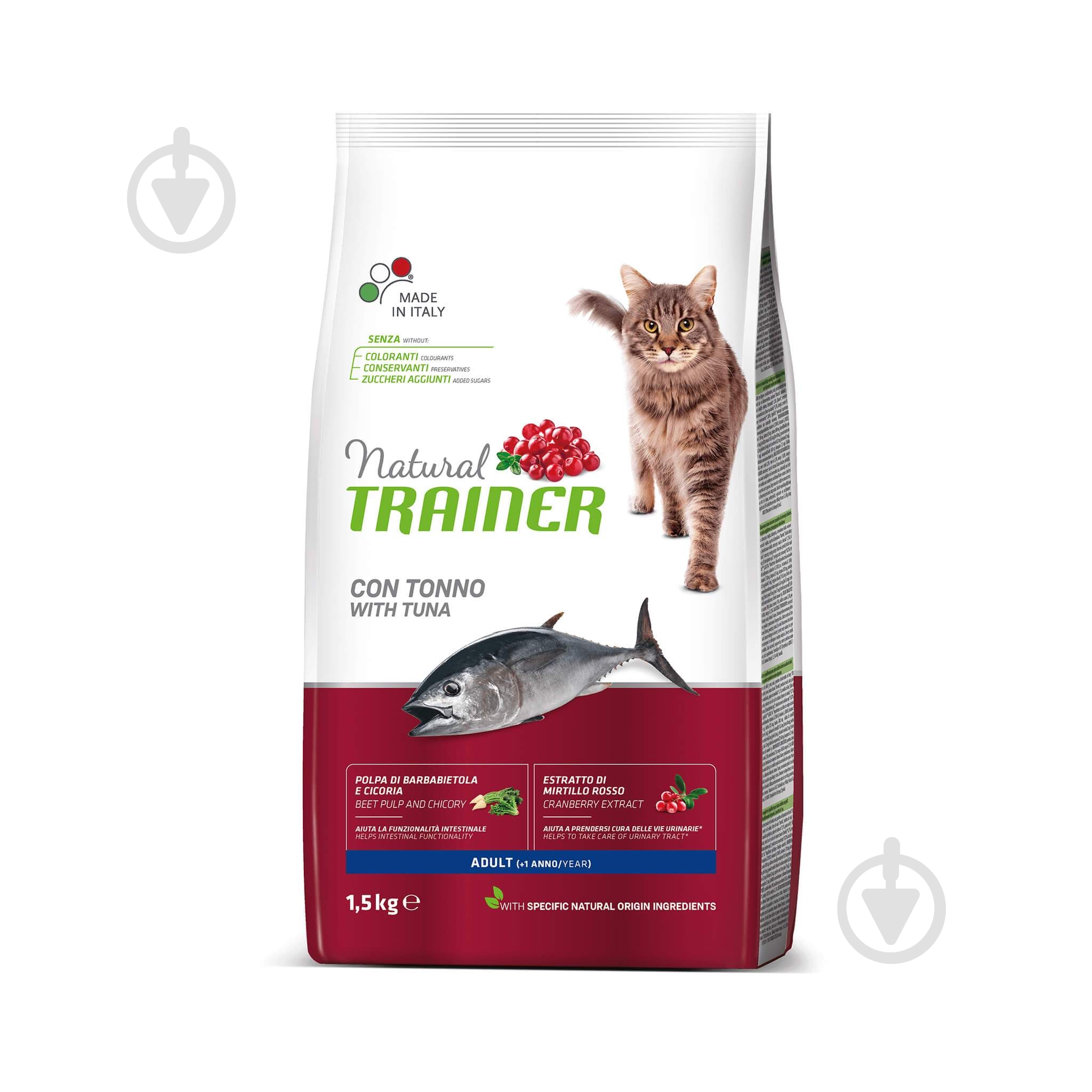 Корм Trainer Natural Natural Adult тунець 1,5 кг - фото 1 Корм Trainer Natural Natural Adult тунець 1,5 кг - фото 1